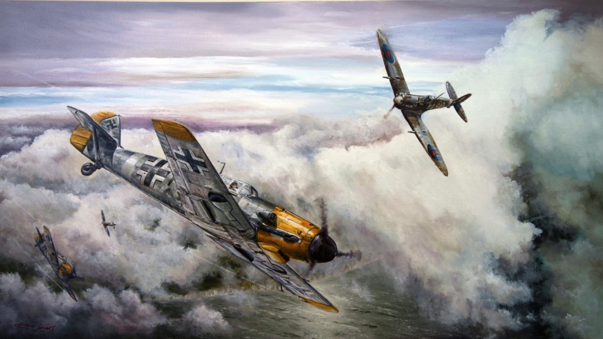 Messerschmitt, Messerschmitt Bf 109, World War Ii, - Ww2 Plane Background - HD Wallpaper 