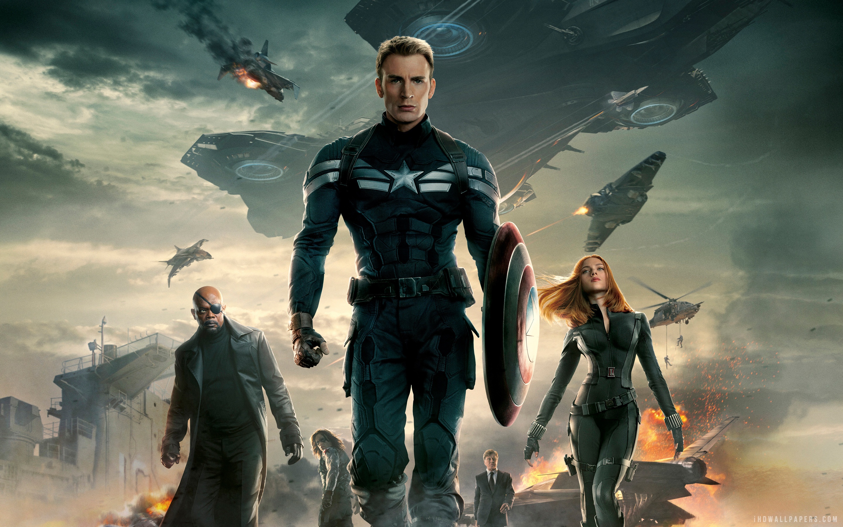 Captain America The Winter Soldier Poster - HD Wallpaper 