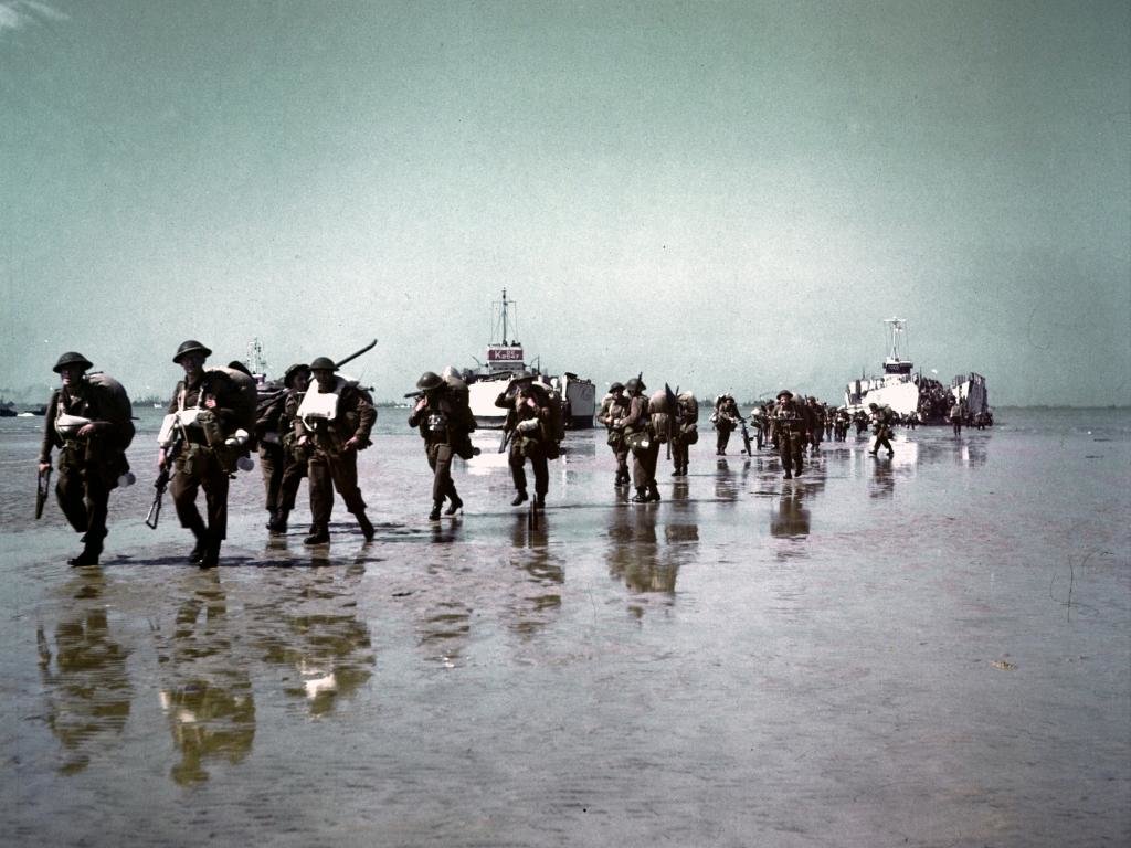 High Resolution World War 2 Hd Wallpaper Id - Invasion Canadian D Day - HD Wallpaper 