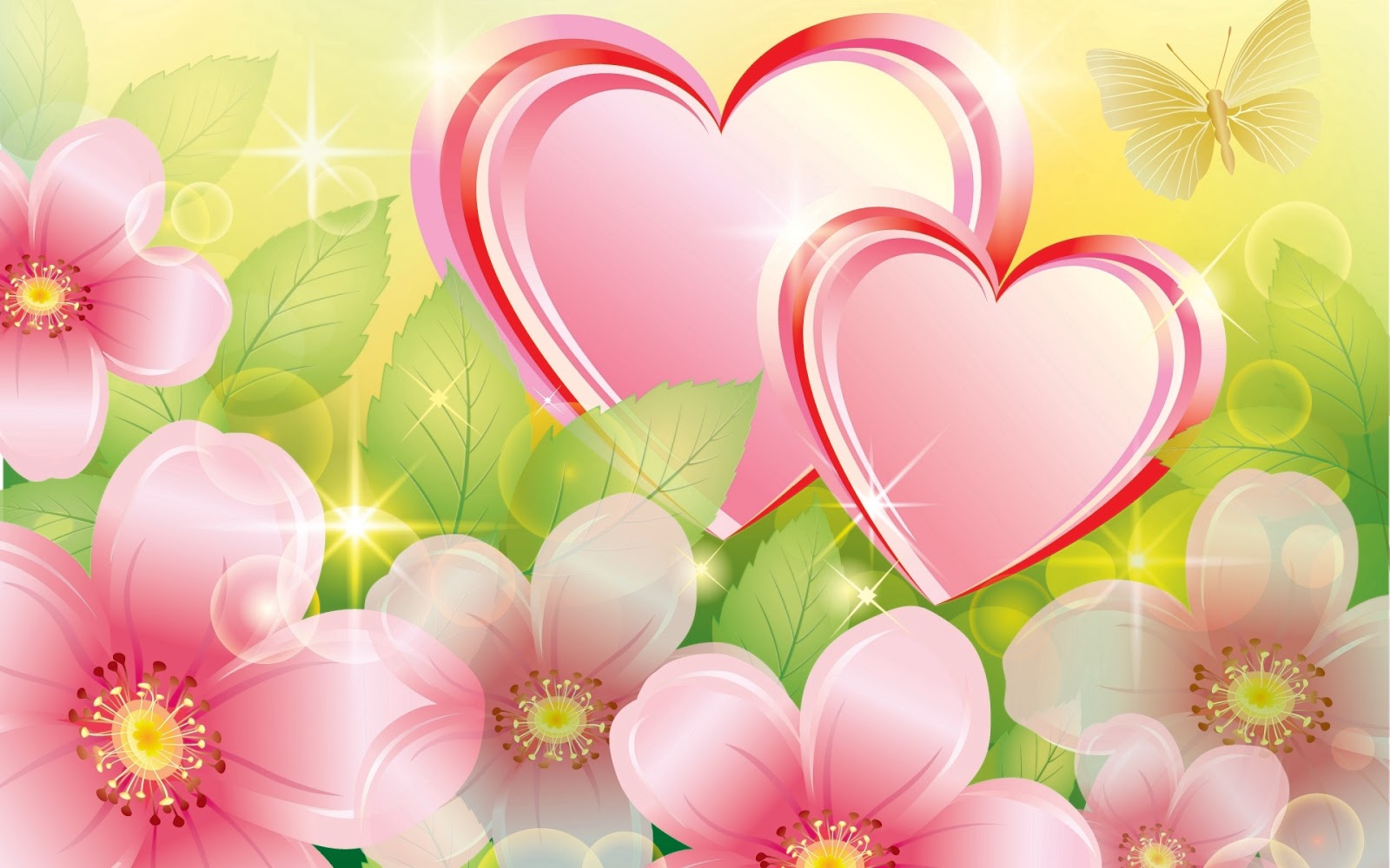 Cute Heart Beautiful Love - HD Wallpaper 