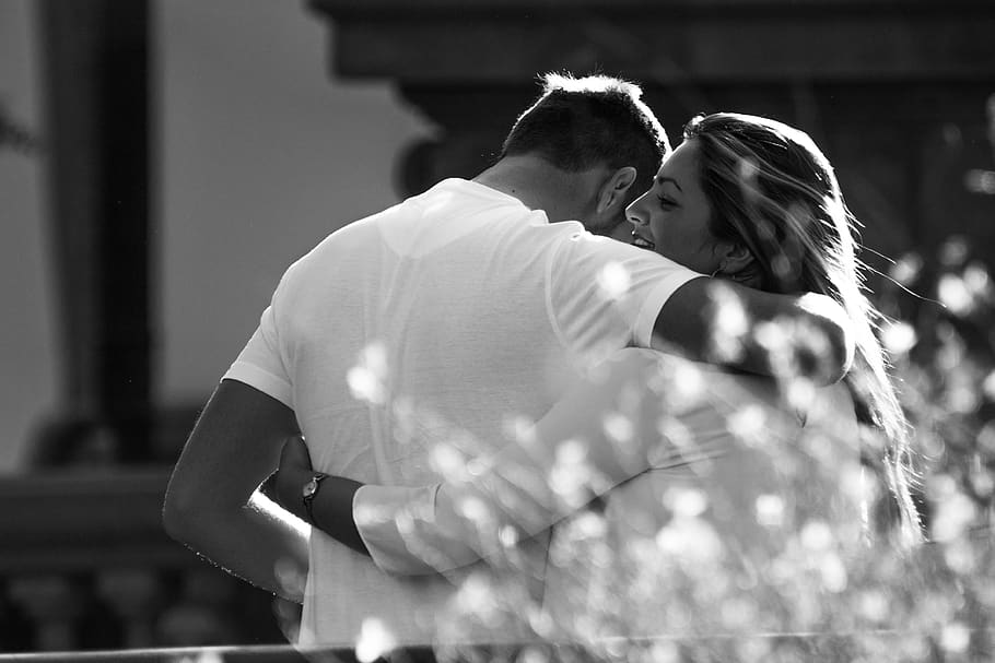 Two People, Love, Couple - HD Wallpaper 