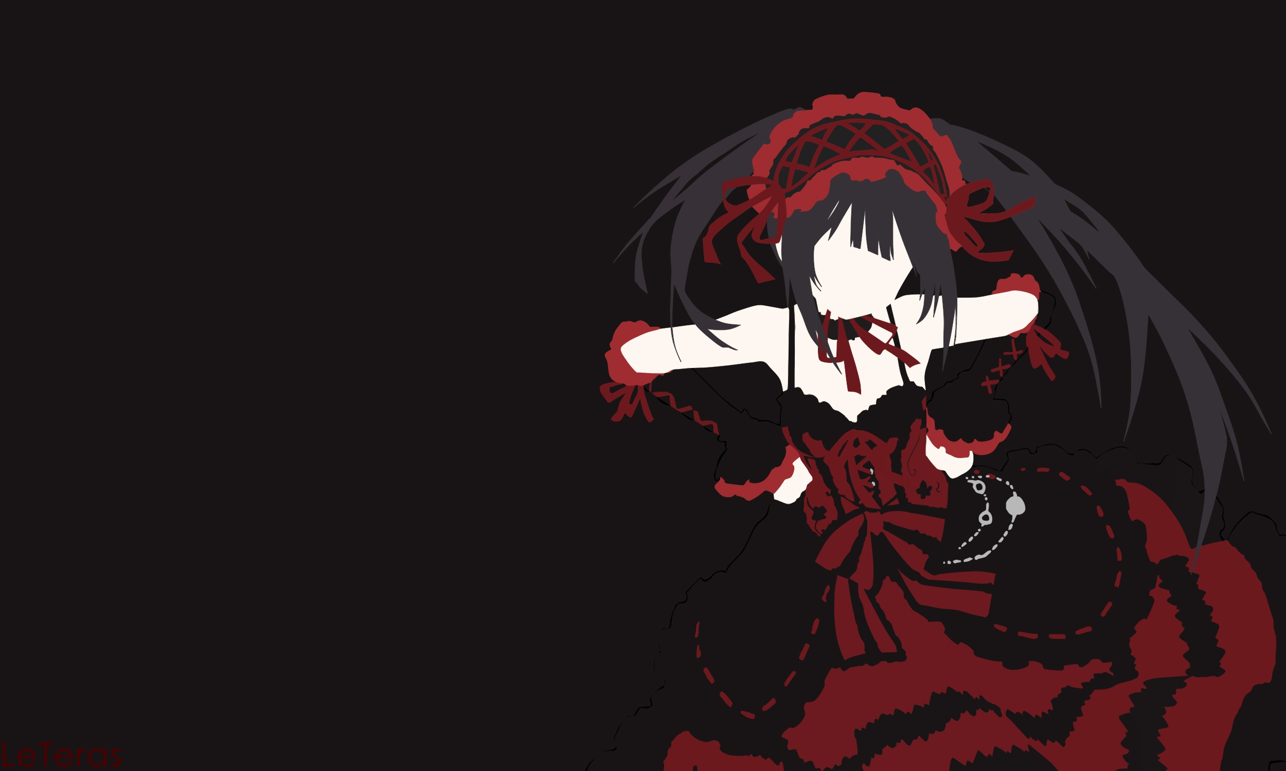 Kurumi Minimalist - HD Wallpaper 
