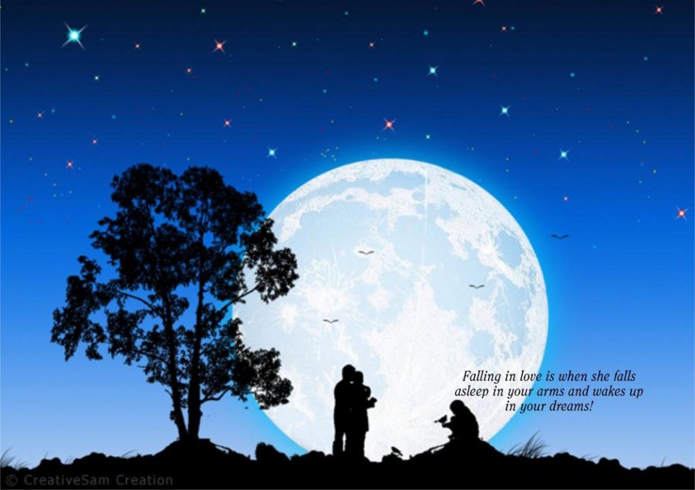Falling In Love Is When She Falls Asleep In Your Arms - Good Night Quotes Bengali - HD Wallpaper 
