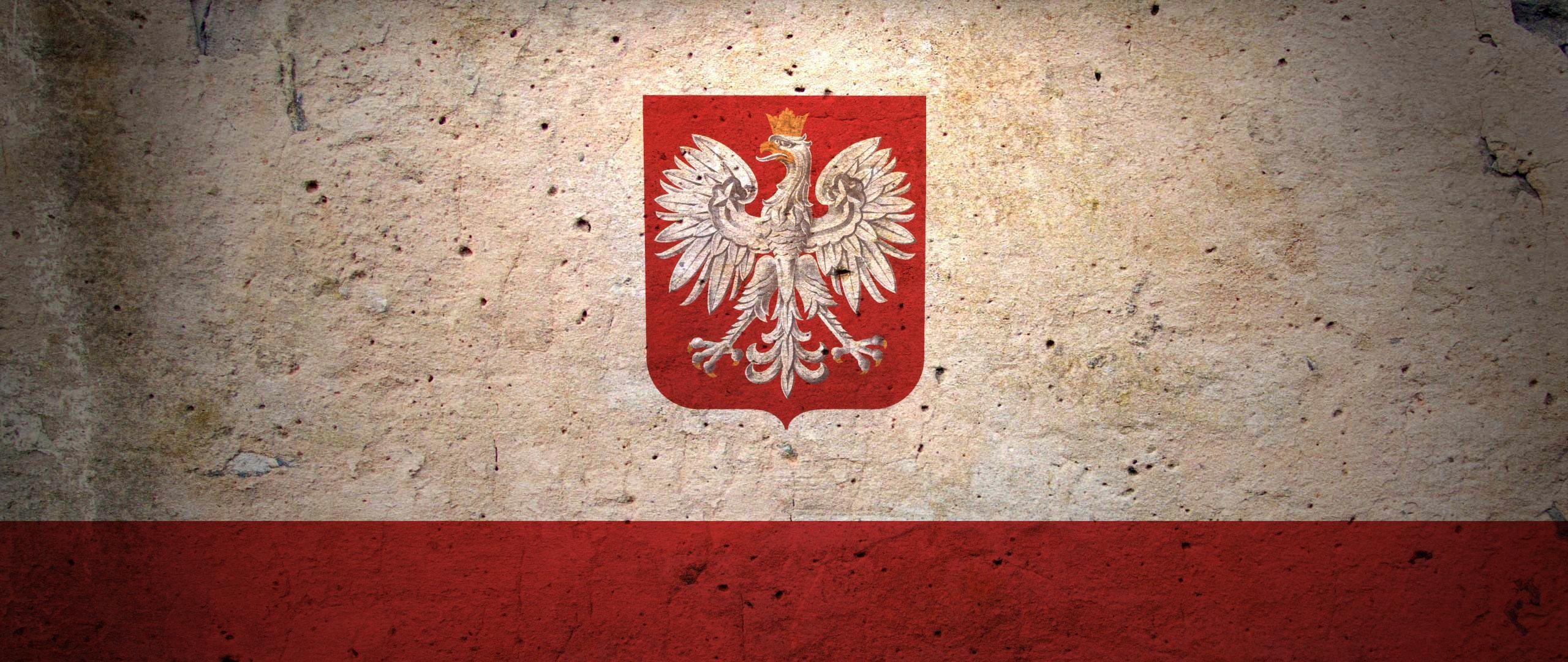 Wallpaper Flag, Coat Of Arms, Poland, Symbols, Texture - HD Wallpaper 