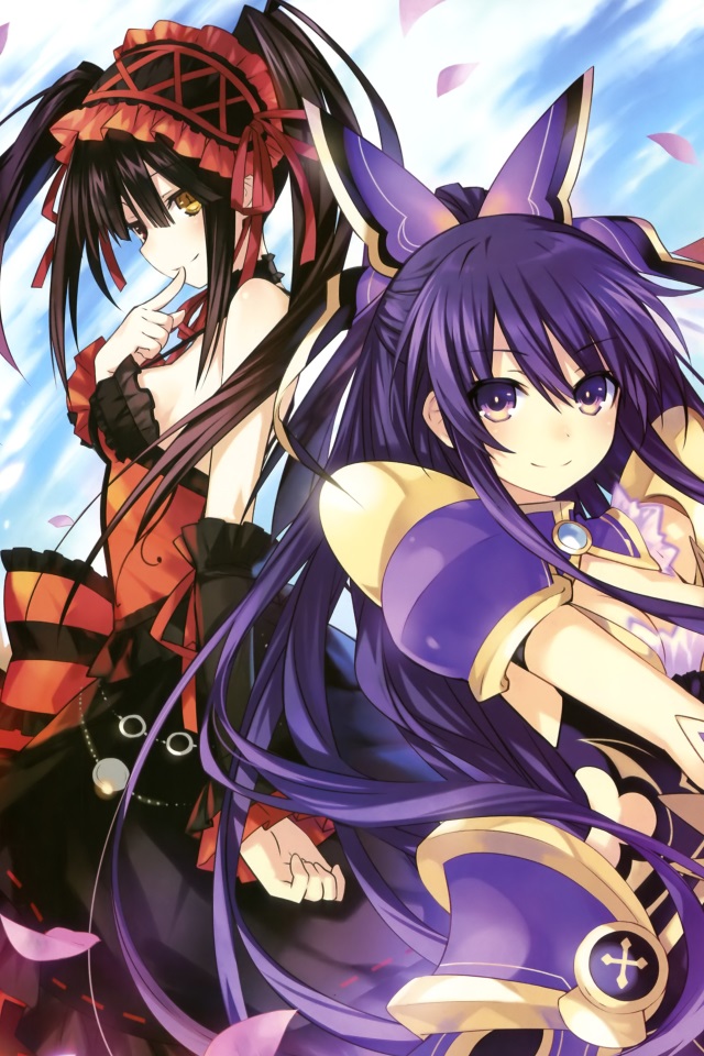 Date A Live - Date A Live Tohka And Kurumi - HD Wallpaper 