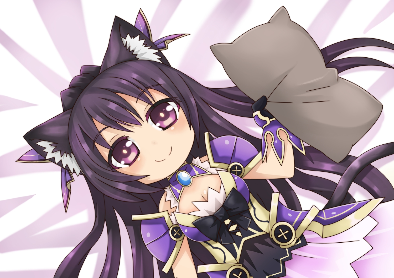 Animal Ears Chibi Date A Live Gloves Greenteaneko Long - Tohka Chibi - HD Wallpaper 