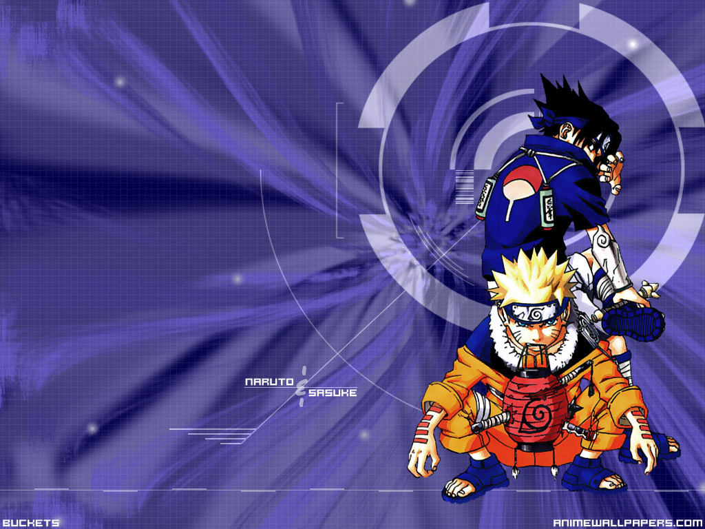 Masashi Kishimoto, Studio Pierrot, Naruto, Sasuke Uchiha, - Naruto Y Sasuke Con La Marca Maldita - HD Wallpaper 