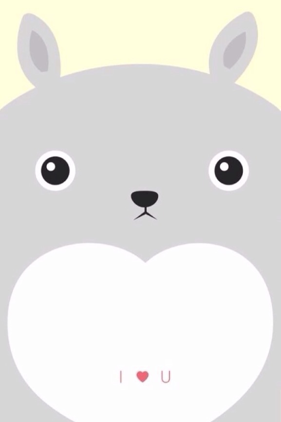 Kawaii, Totoro, And Wallpaper Image - Cartoon - HD Wallpaper 