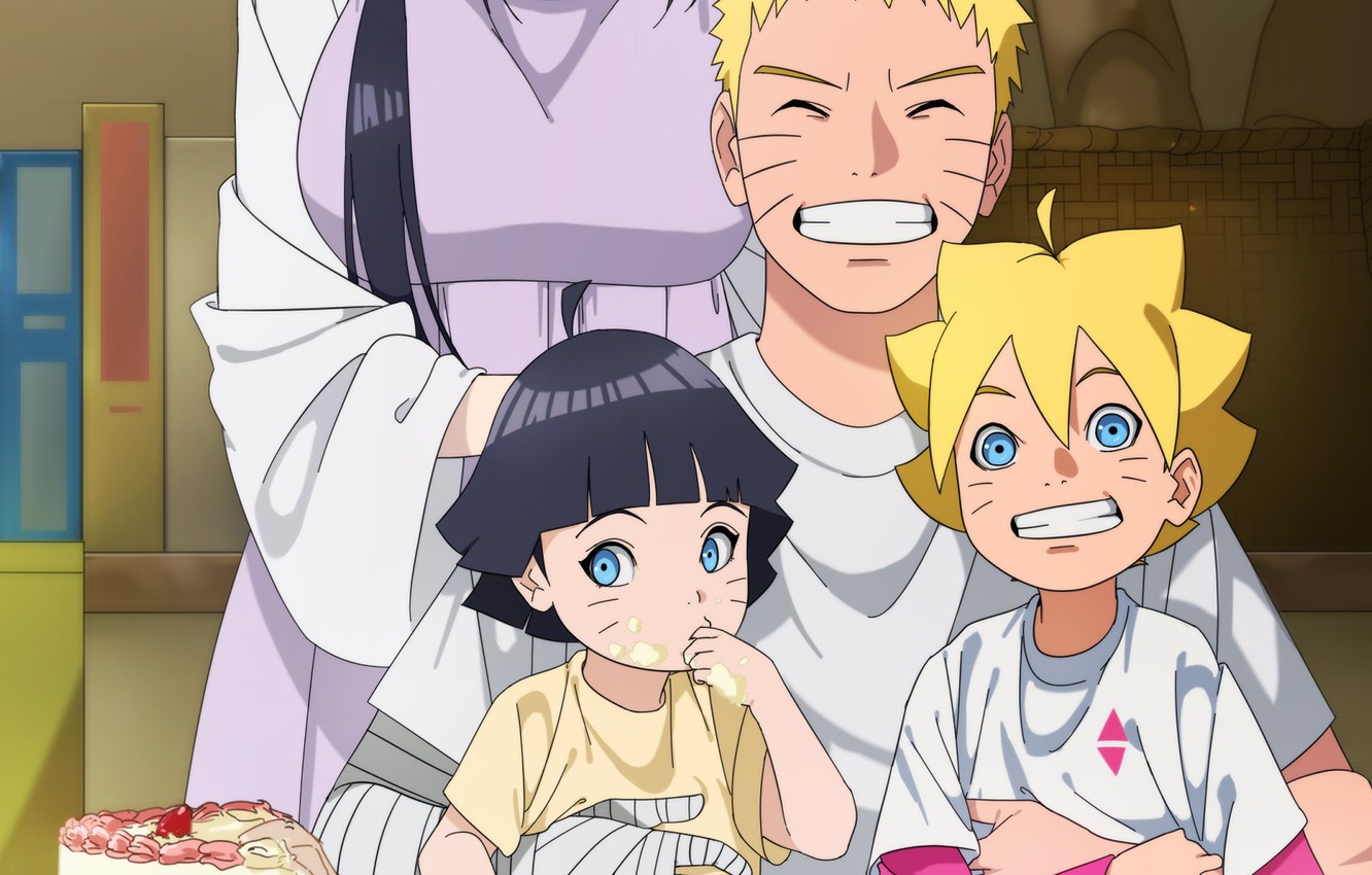 Photo Wallpaper Naruto, Smile, Anime, Ninja, Shinobi, - Hinata And Himawari Byakugan - HD Wallpaper 