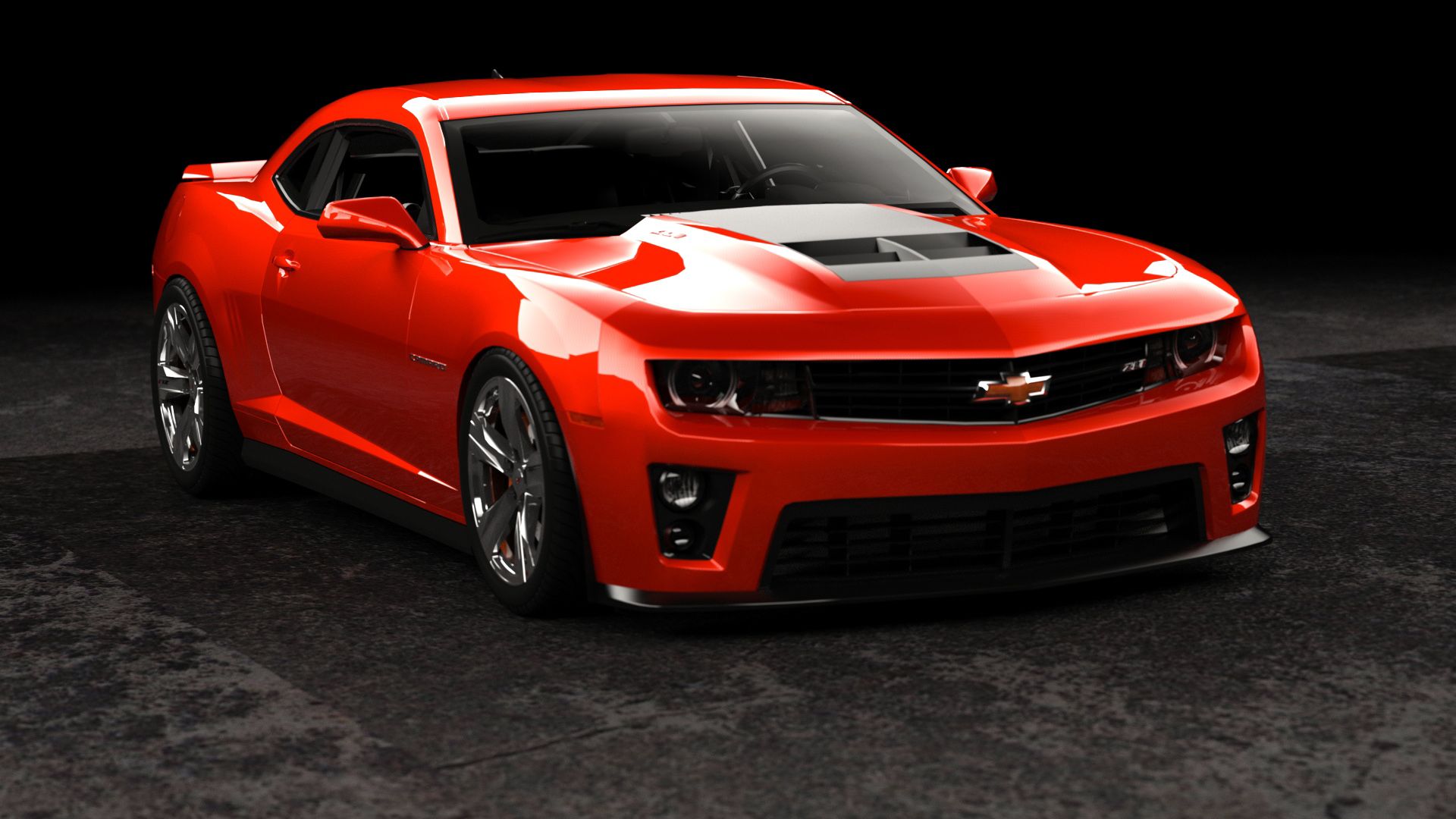 Chevrolet Camaro Zl1 2015 Red - HD Wallpaper 