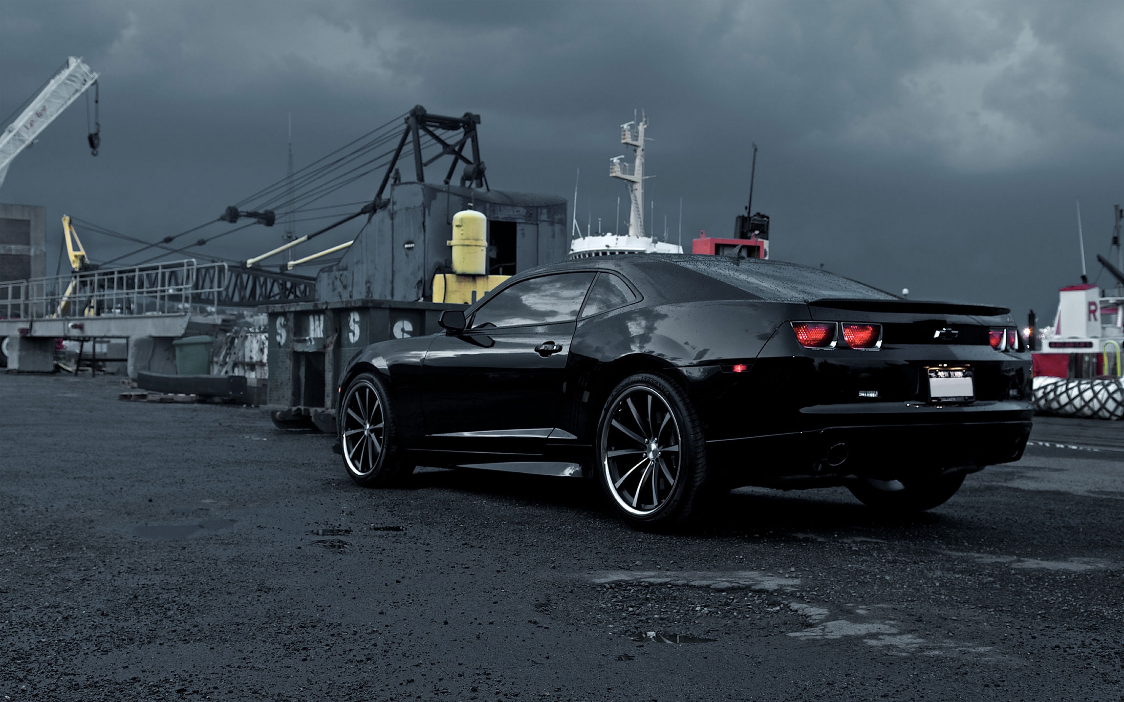 Chevrolet, Camaro, Black - Black Camaro Wallpaper Hd - HD Wallpaper 