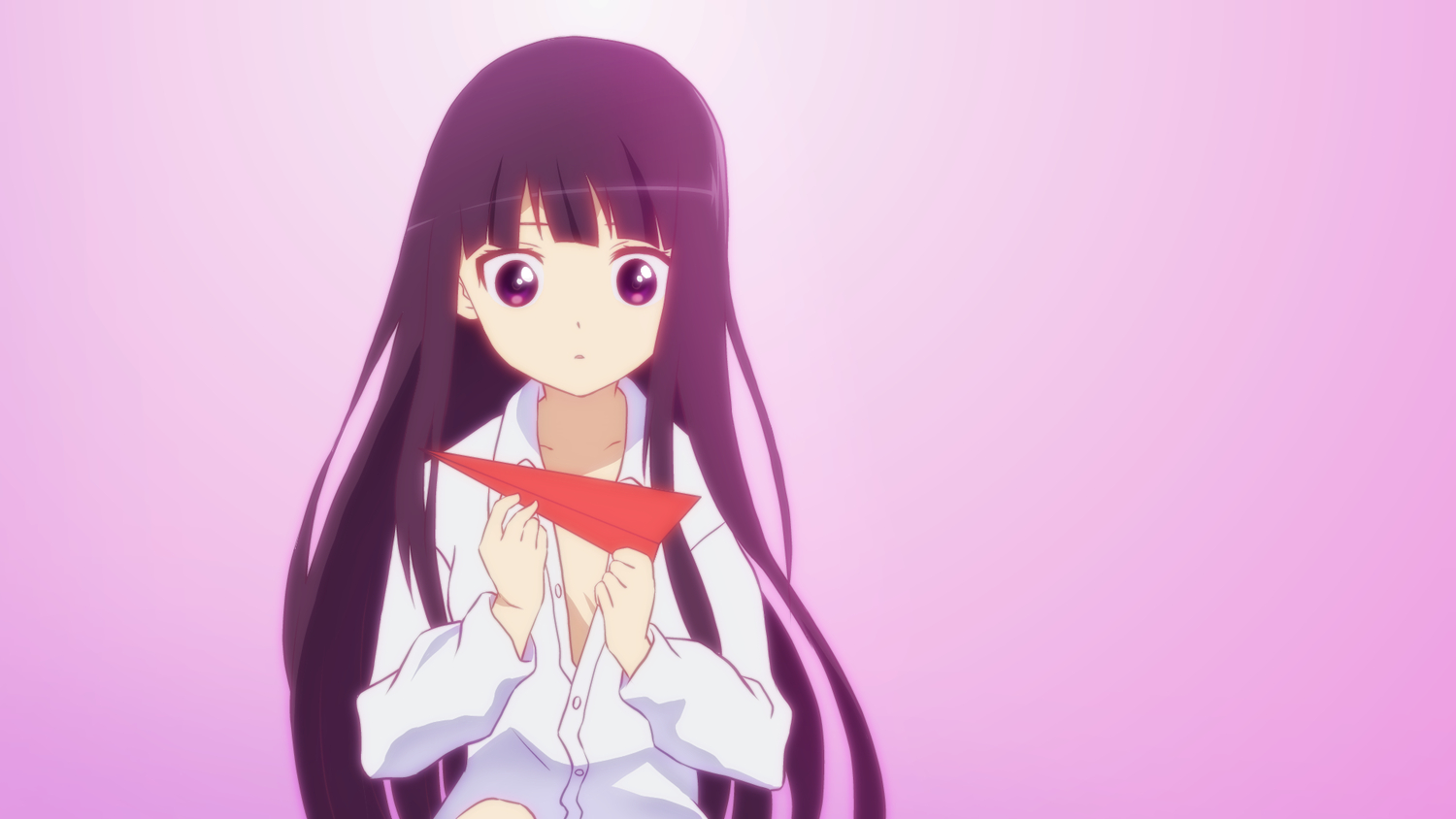 Inu X Boku Ss Long Hair Purple Eyes Shirakiin Ririchiyo - Ririchiyo Shirakiin - HD Wallpaper 