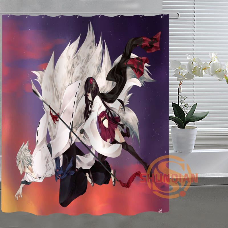 Inu X Boku Ss Custom Shower Curtain Bathroom Fabric - Curtain - HD Wallpaper 