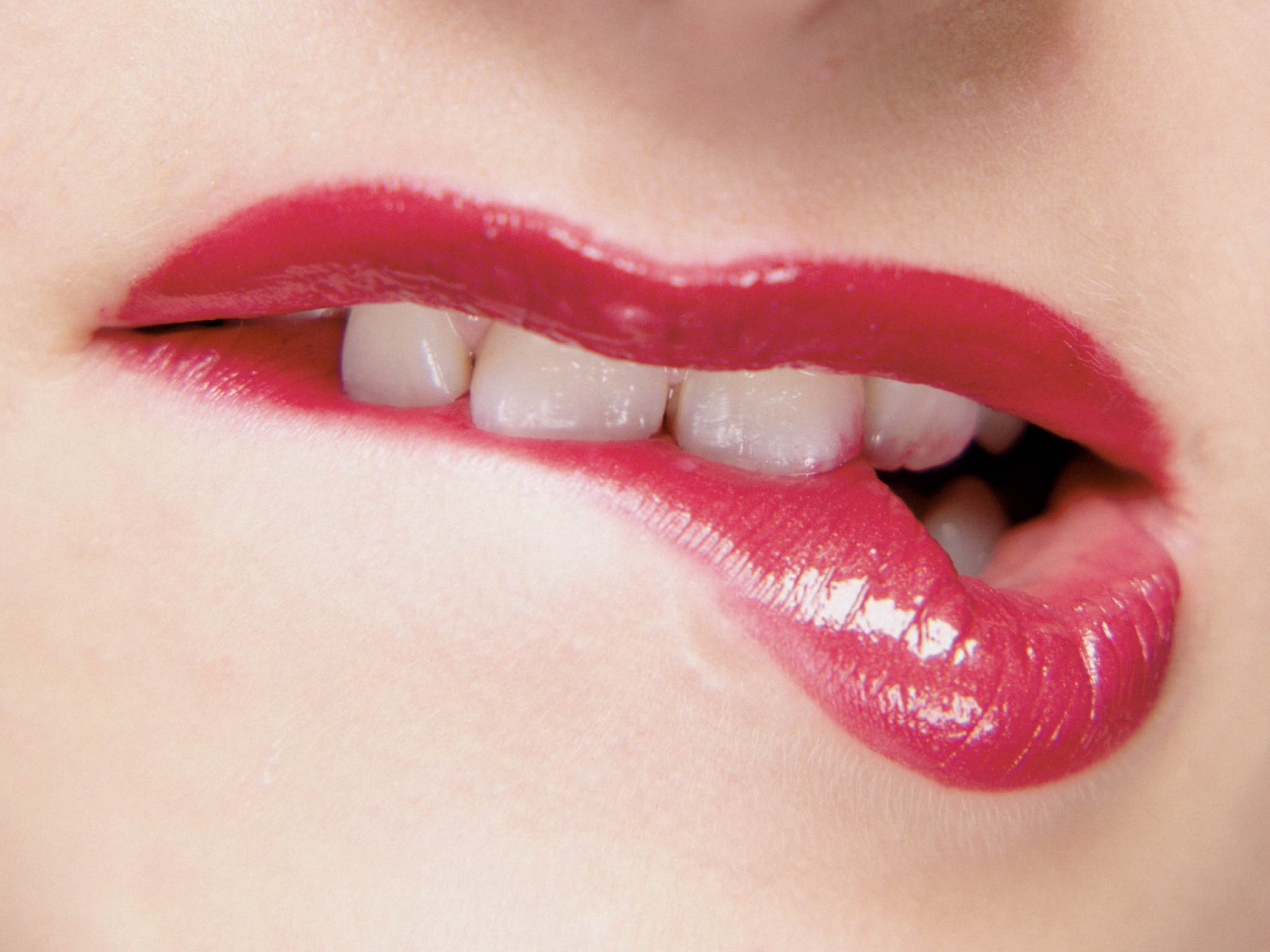Lips Girl Hd - HD Wallpaper 