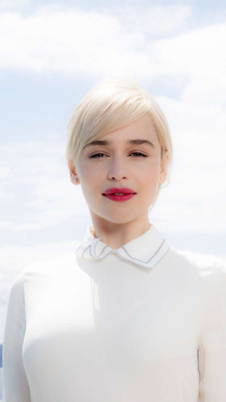 Pink Lips, Actress, Emilia Clarke, Wallpaper - Blond - HD Wallpaper 