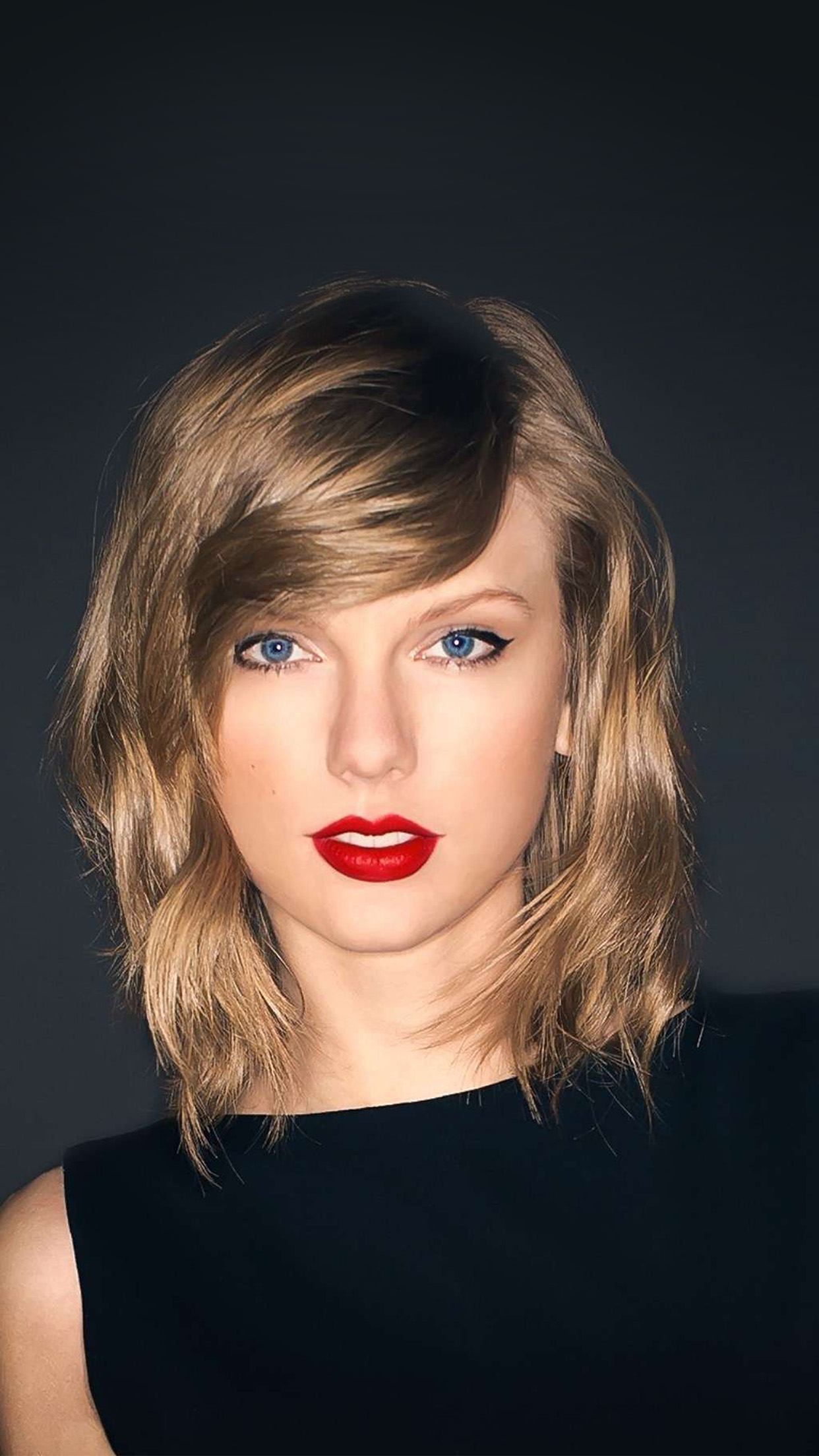 Taylor Swift Dark Lips Music Celebrity Android Wallpaper - HD Wallpaper 