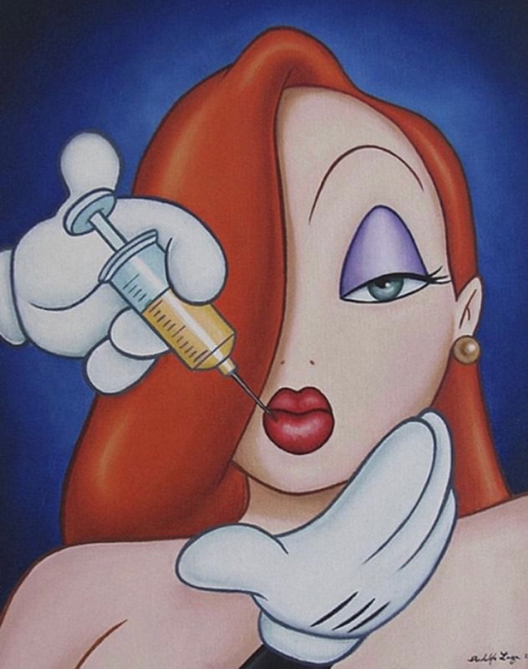 Disney, Lips, And Jessica Rabbit Image - Jessica Rabbit Lips Injection - HD Wallpaper 