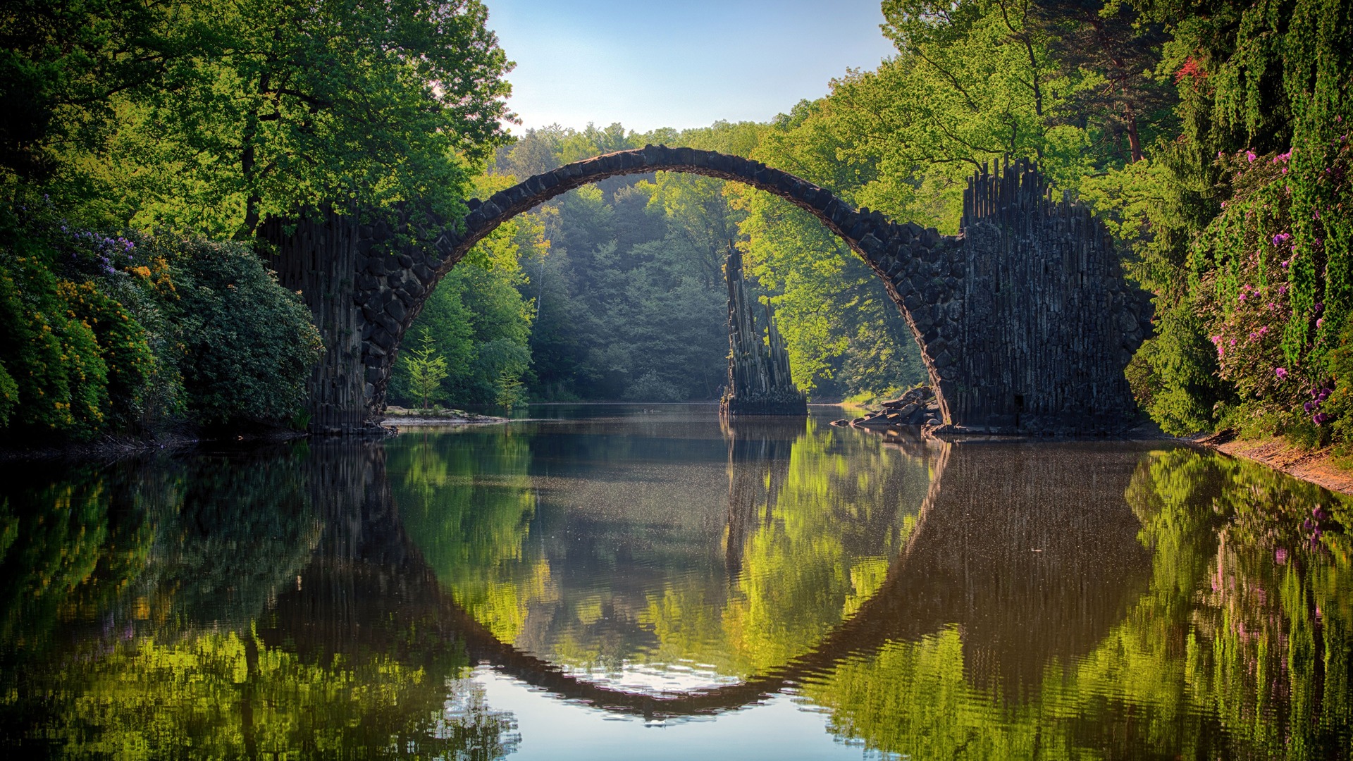 Devils Bridge Lake Photography Hd Wallpaper - HD Wallpaper 