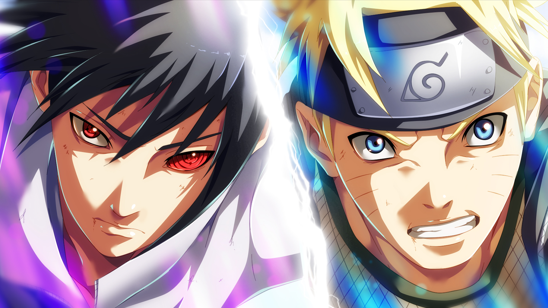 Naruto Sasuke Wallpaper Hs - Sasuke E Naruto Hd - HD Wallpaper 