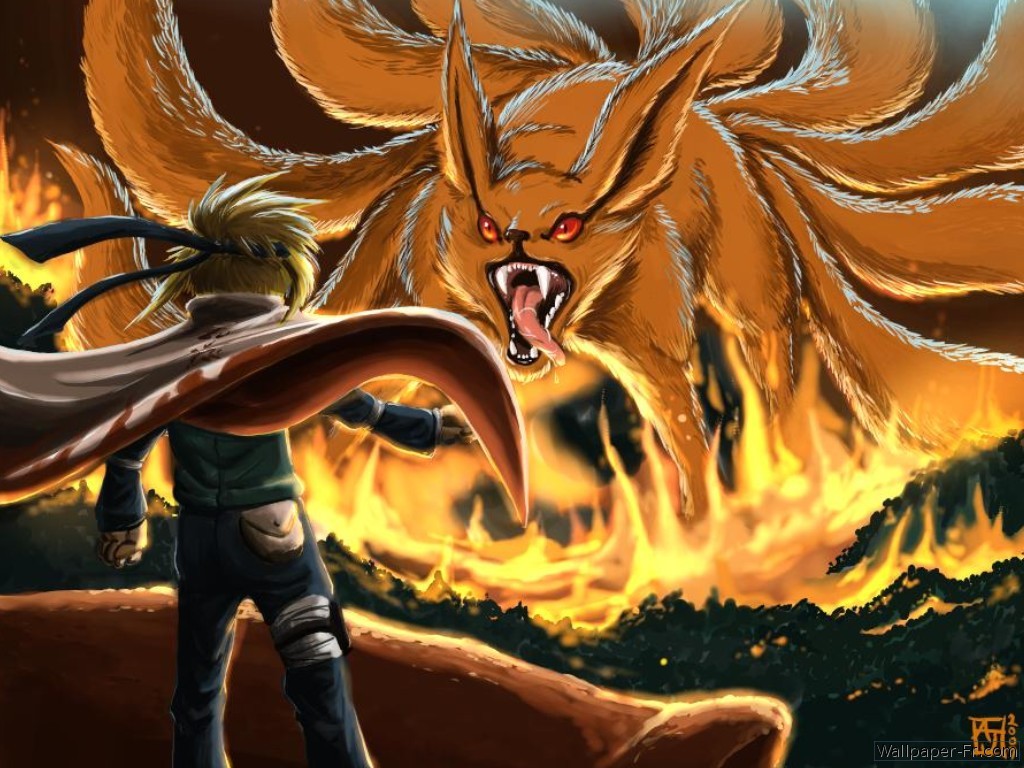 Kurama Naruto Nine Tails - HD Wallpaper 
