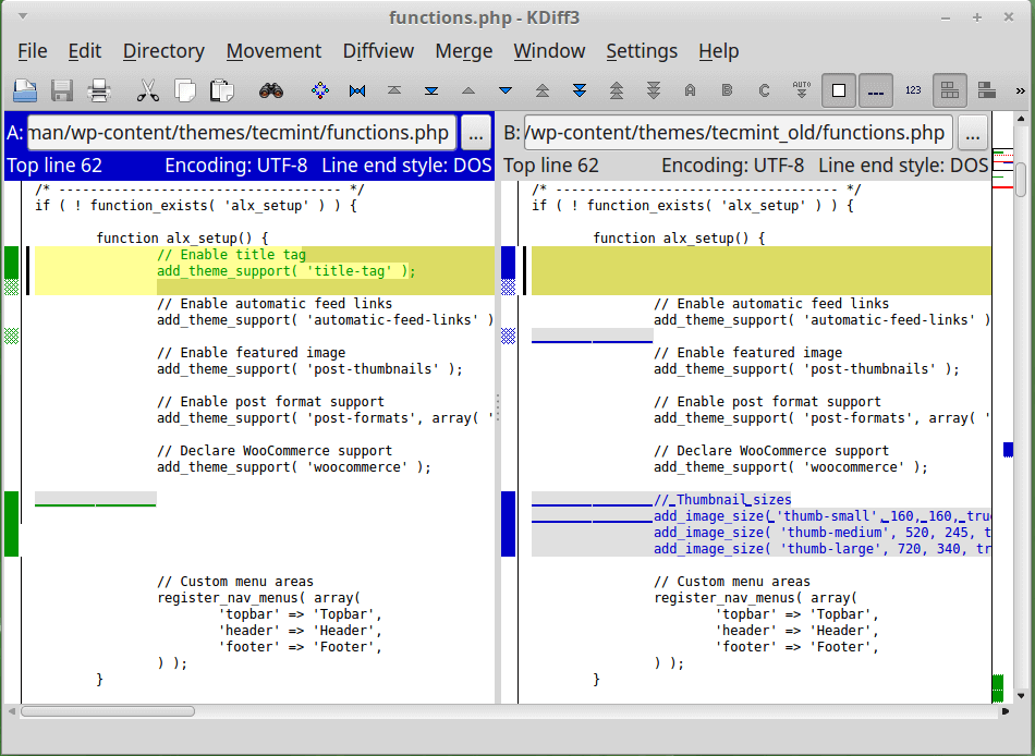 Kdiff3 Tool For Linux - Kdiff3 Linux - HD Wallpaper 