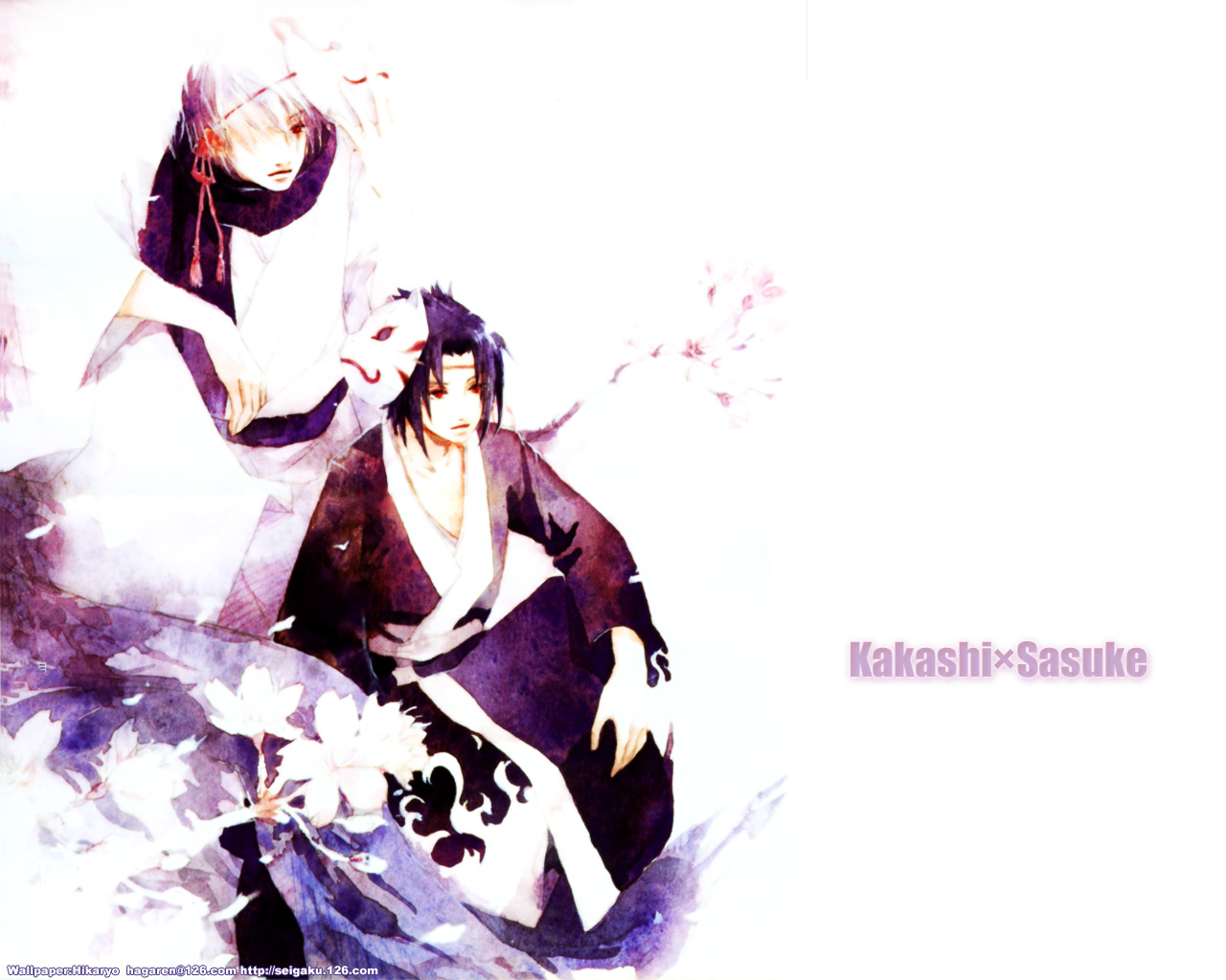 Masashi Kishimoto, Shel, Studio Pierrot, Naruto, Kakashi - Sasuke Uchiha - HD Wallpaper 