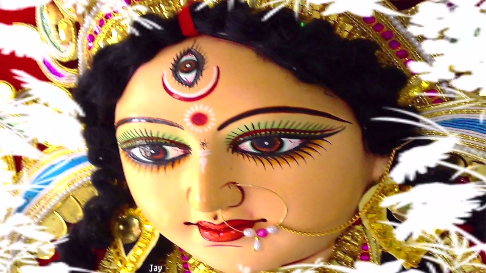 Maa Durga Face Hd Image Download - Maa Durga Hd Photo Download - HD Wallpaper 