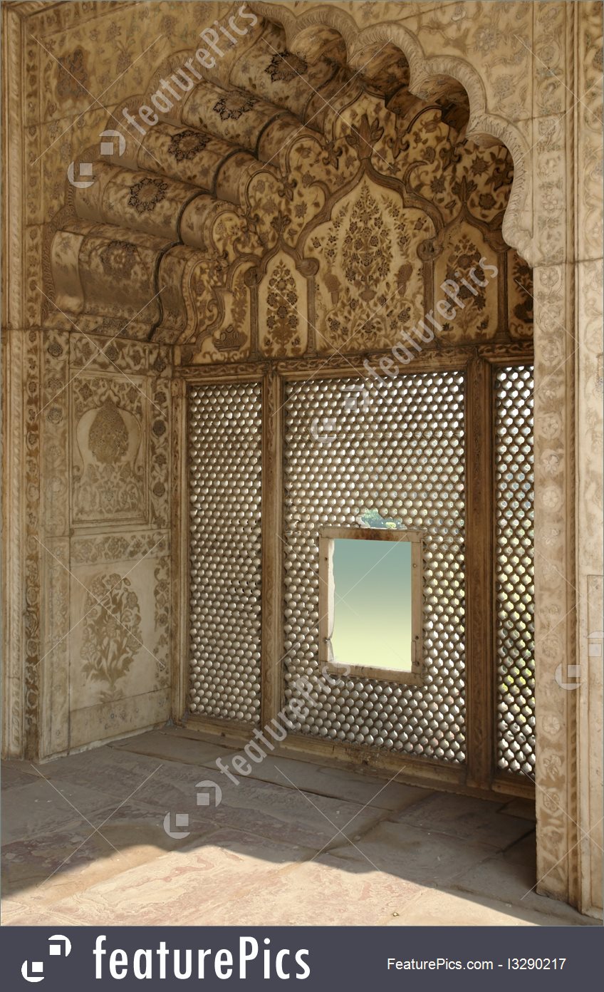 Architectural Detail Of The Red Fort In Delhi, India - Red Fort Delhi - HD Wallpaper 