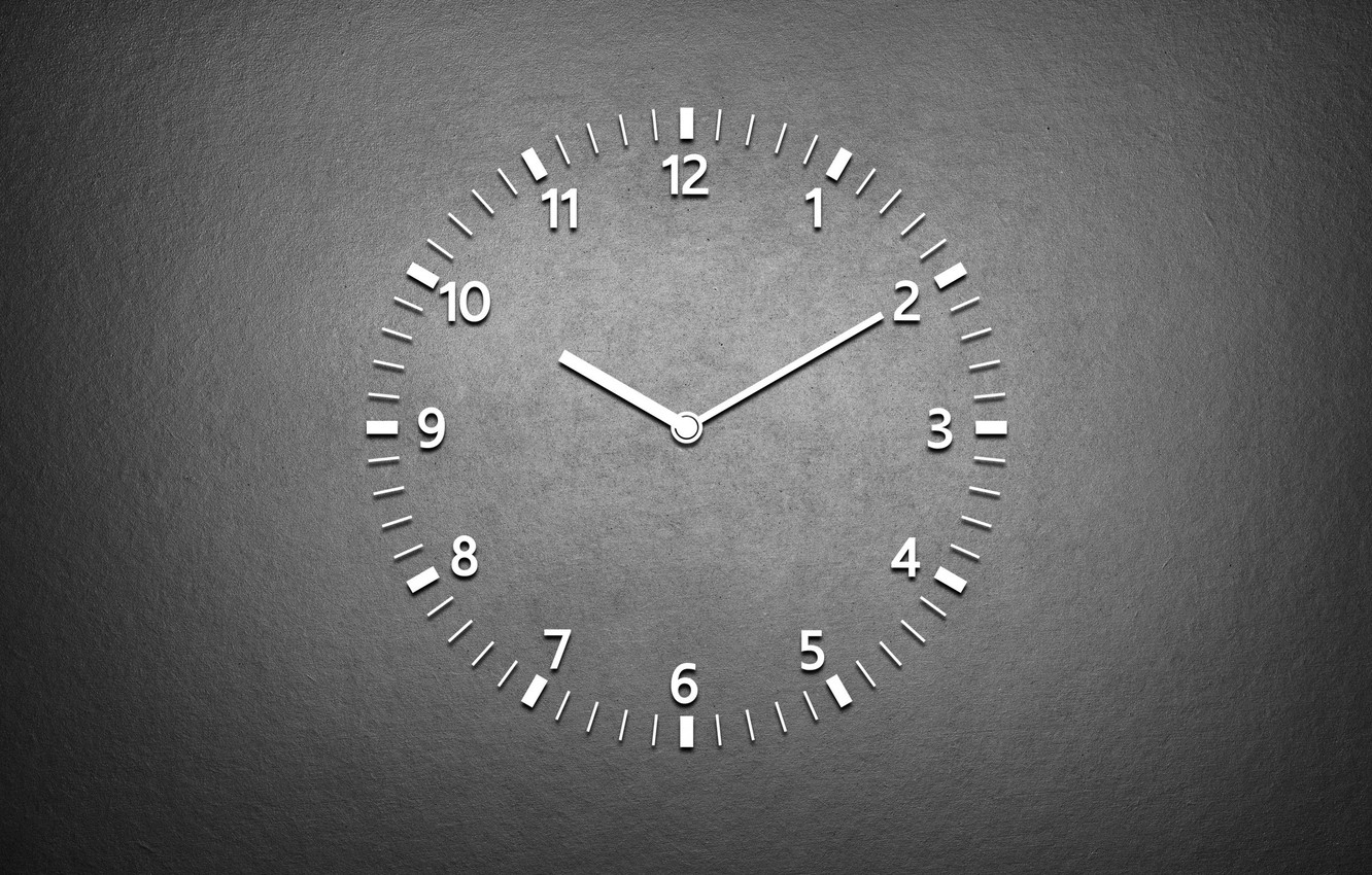 Photo Wallpaper White, Black, Watch - Background Clock - HD Wallpaper 