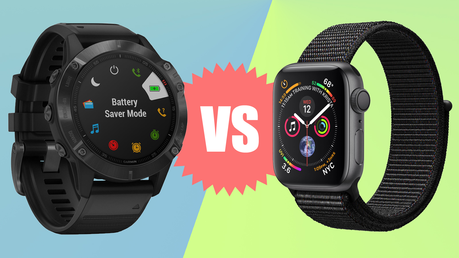 Garmin Fenix 6 Pro Vs Apple Watch Series 5 Comparison - Watch Garmin Fenix 6 Pro - HD Wallpaper 