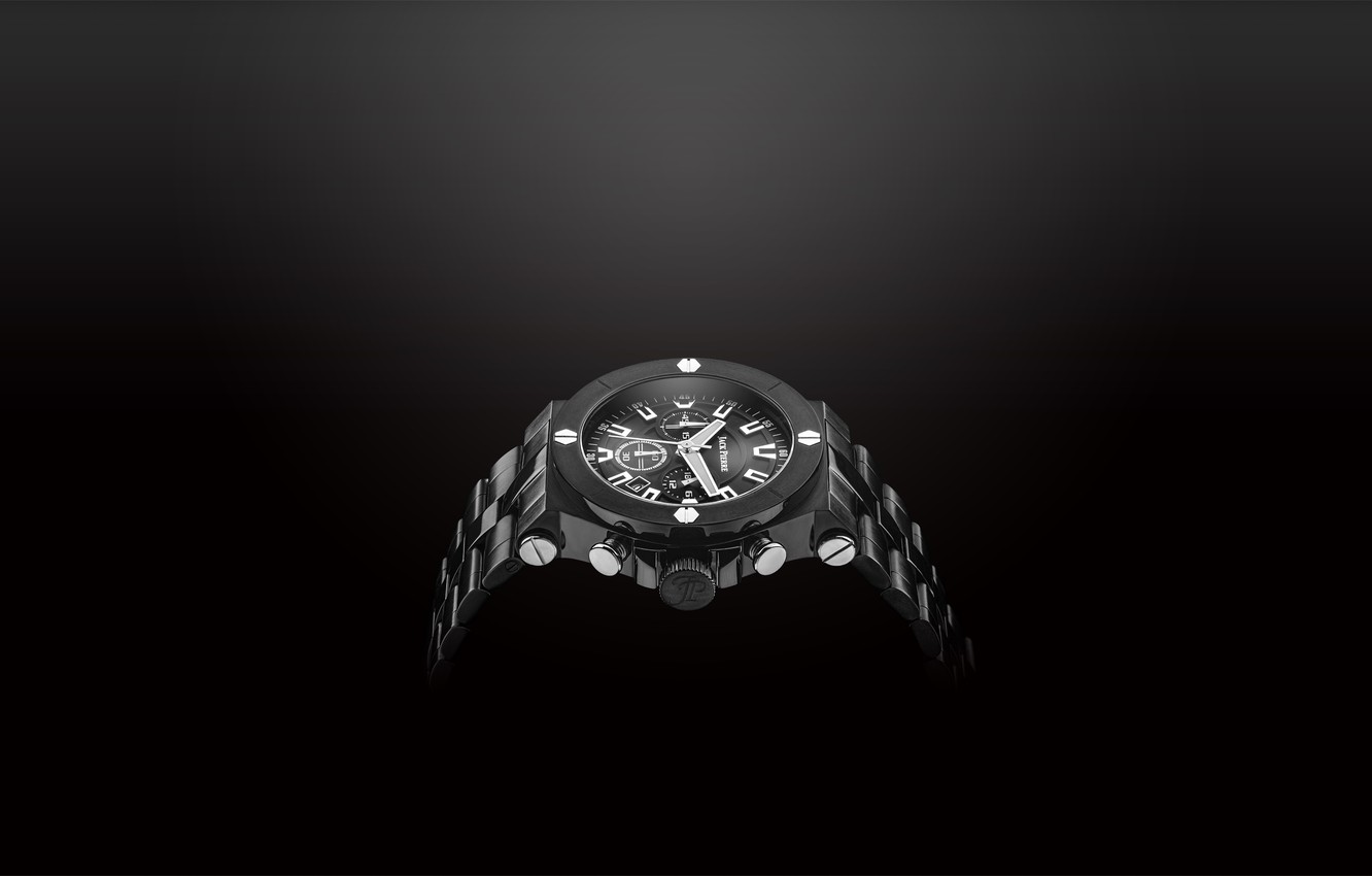 Photo Wallpaper Metal, White, Black, Watch, Jack Pierre - Macro Photography - HD Wallpaper 