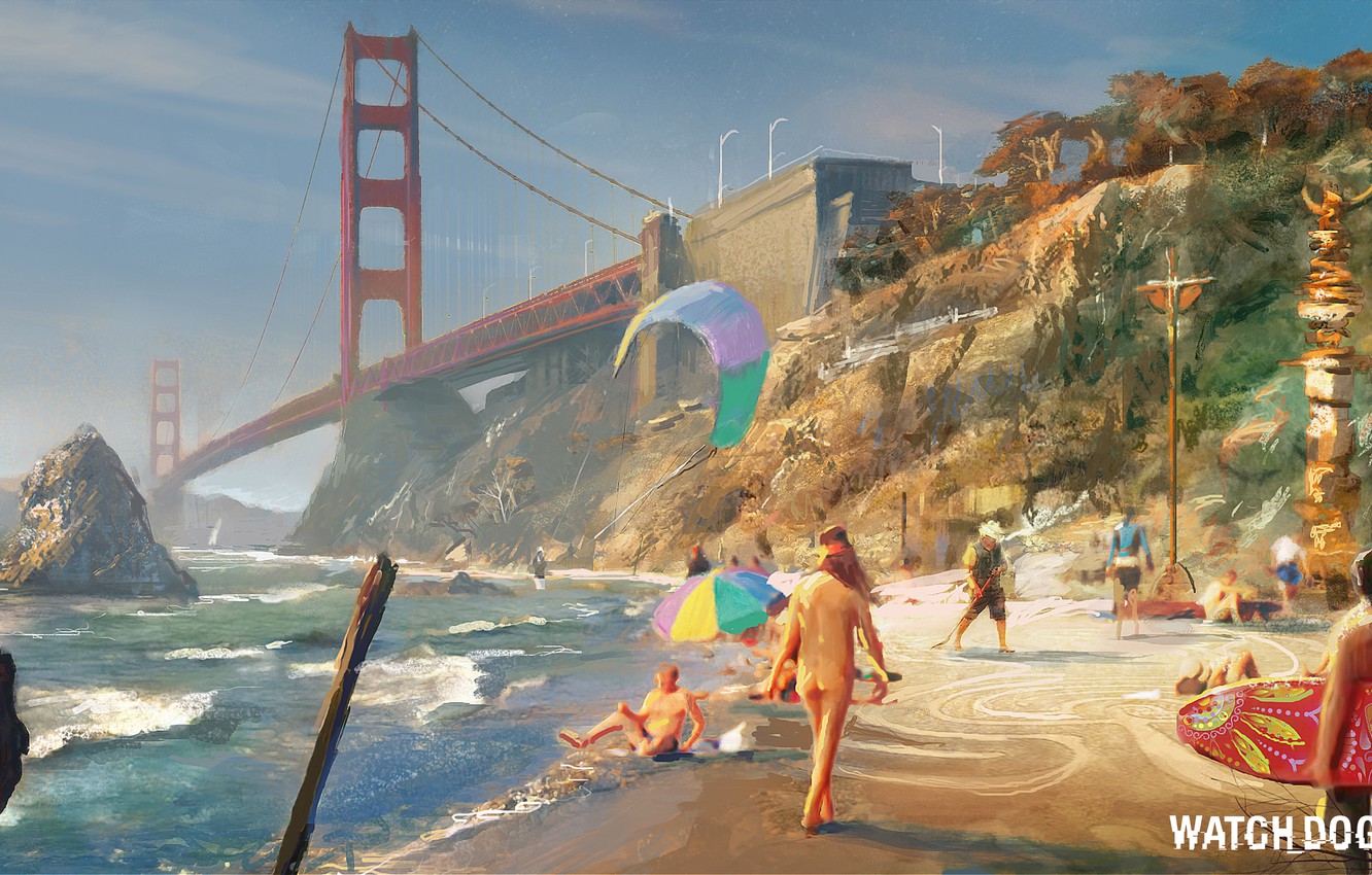 Photo Wallpaper Art, Ubisoft, San Francisco, Game, - Watch Dogs 2 San Francisco - HD Wallpaper 