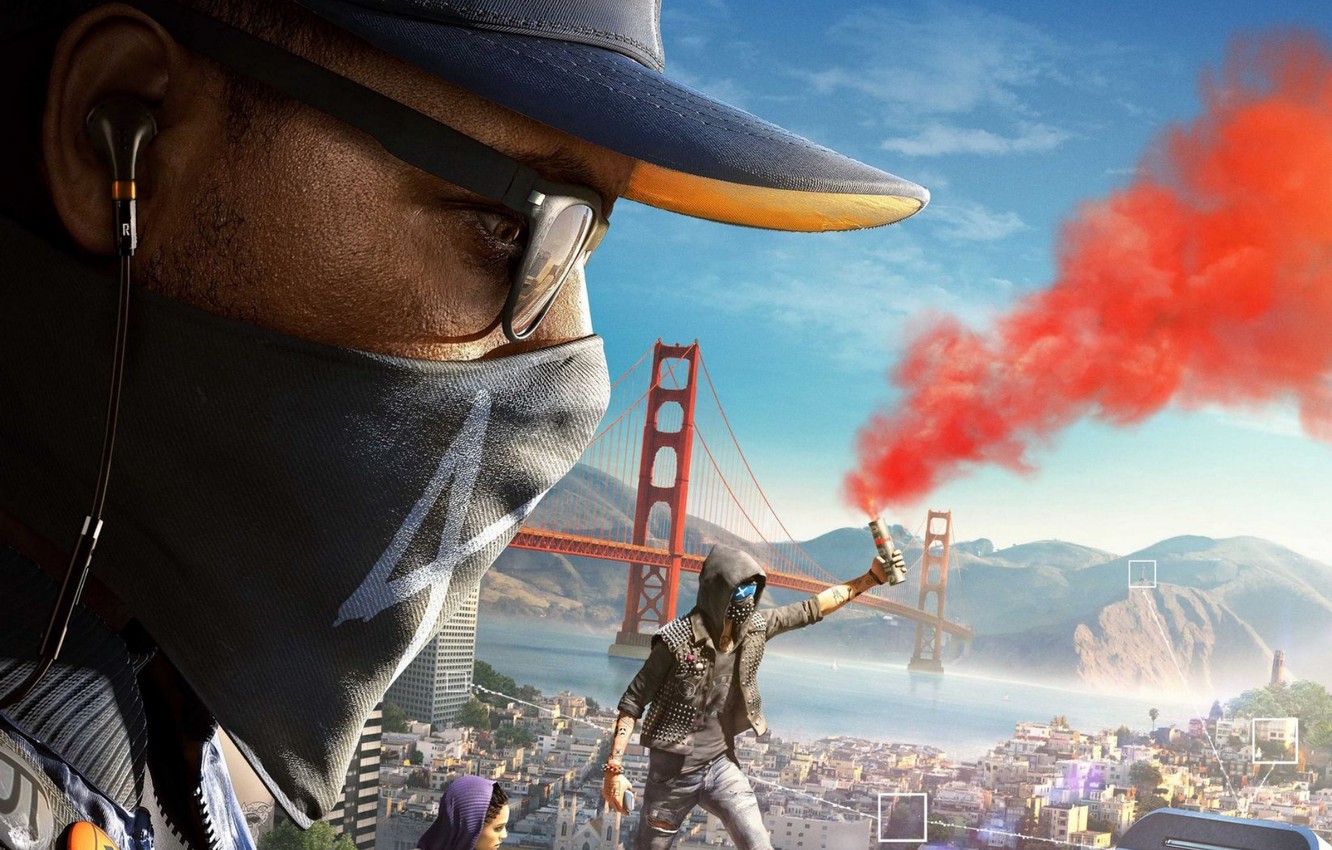 Photo Wallpaper Ubisoft, San Francisco, Game, Phone, - Watch Dogs 2 Hd Wallpaper Marcus - HD Wallpaper 