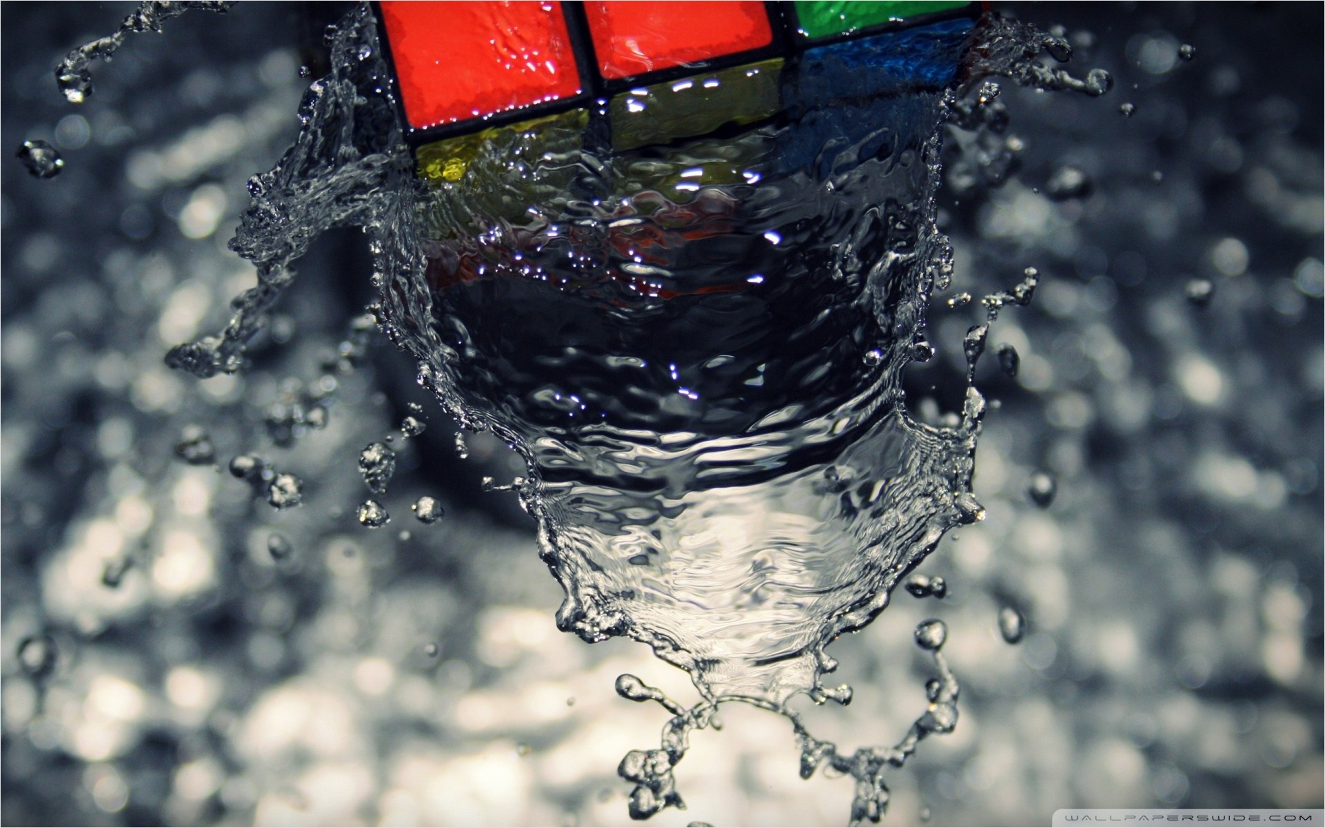Rubik’s Wave - Rubiks Cube Water - HD Wallpaper 