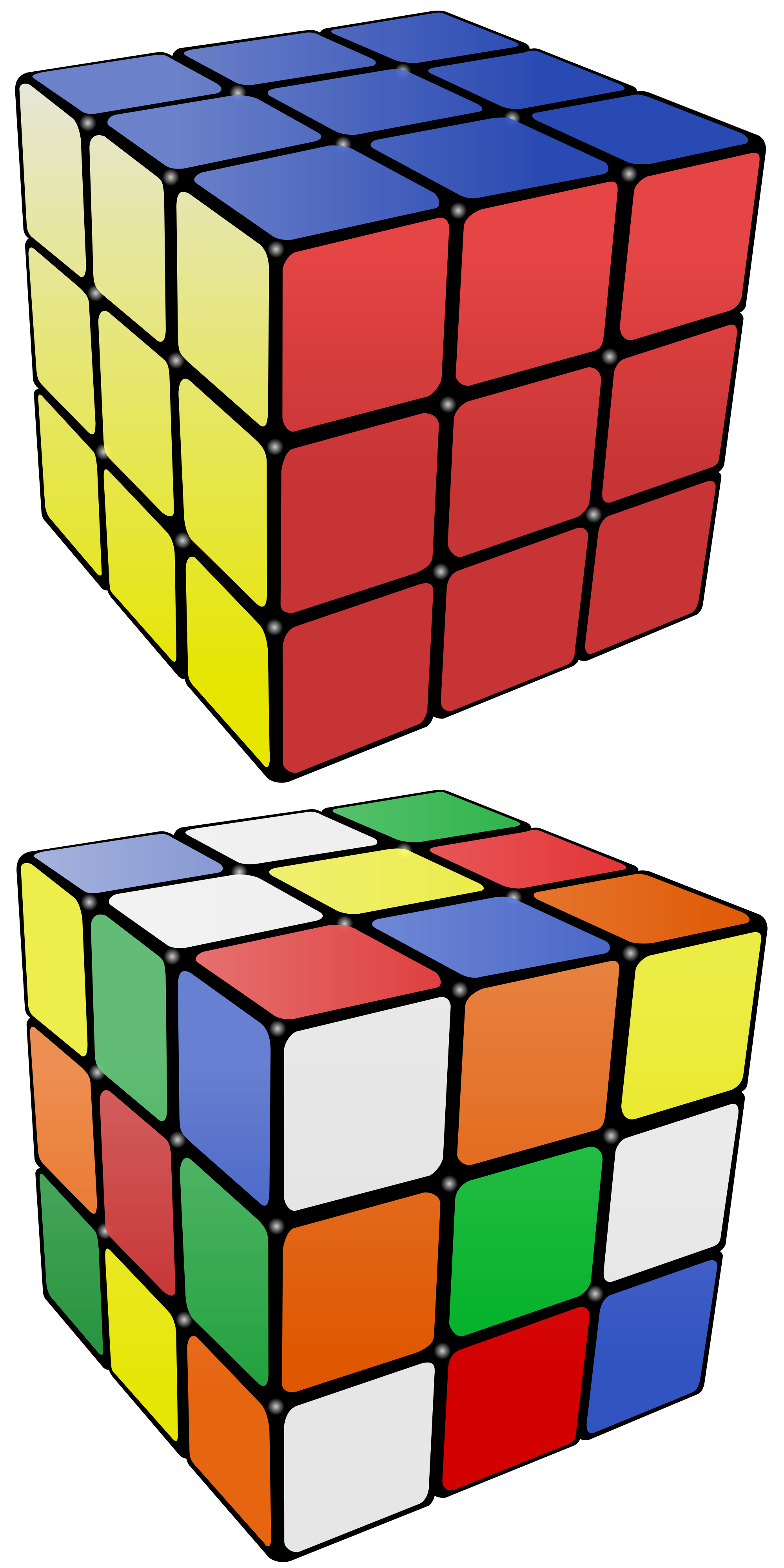 Blank Rubik's Cube Coloring - HD Wallpaper 