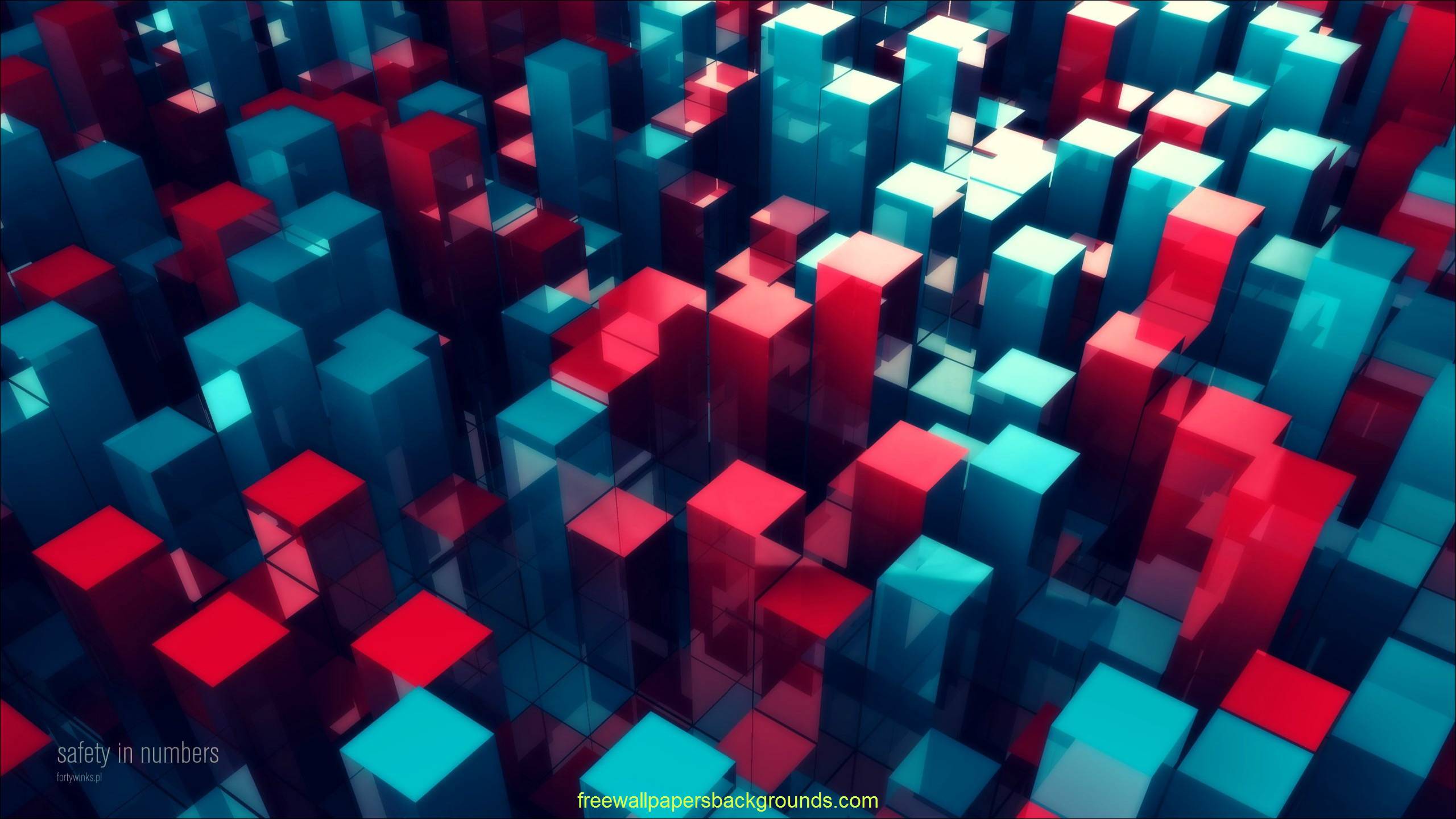 Red Blue 3d Background - HD Wallpaper 