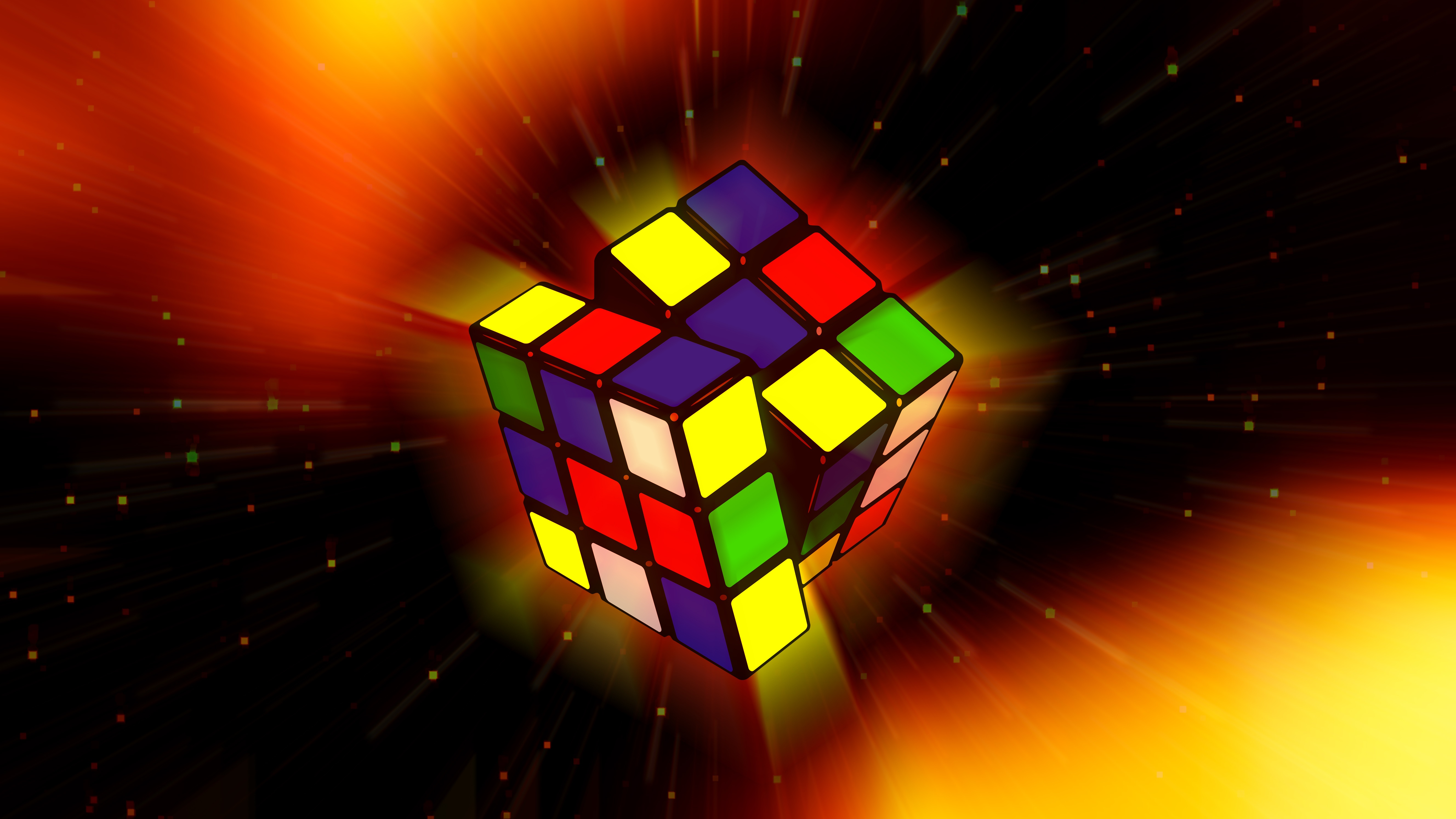 Cool Rubik's Cube Background - HD Wallpaper 