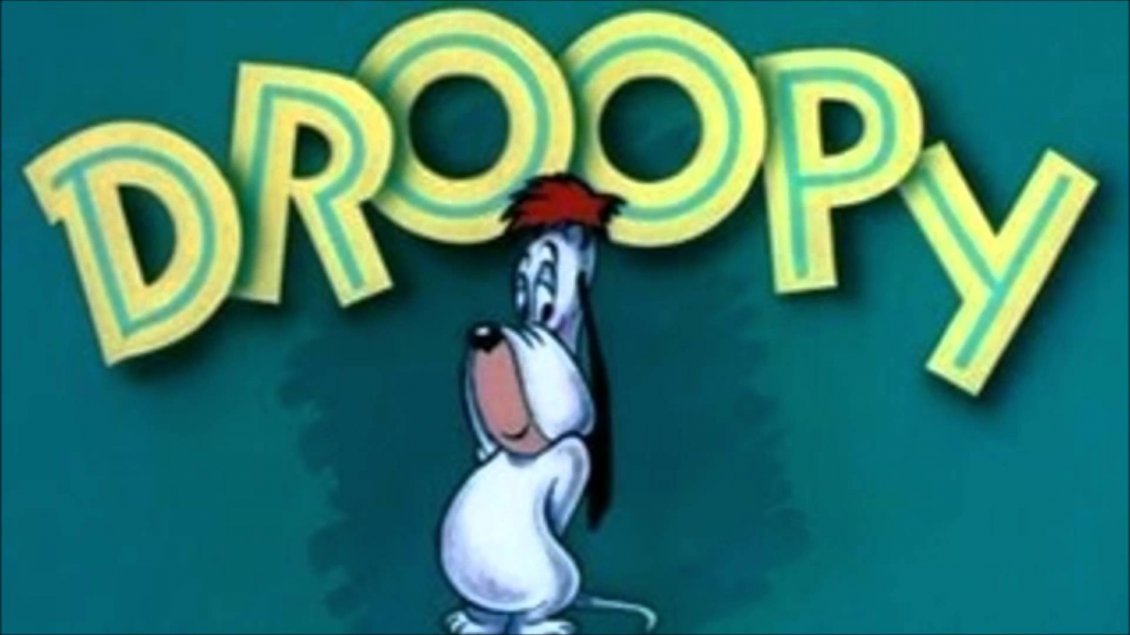 Download Wallpaper Funny Cartoon Animation Dog - Droopy - HD Wallpaper 