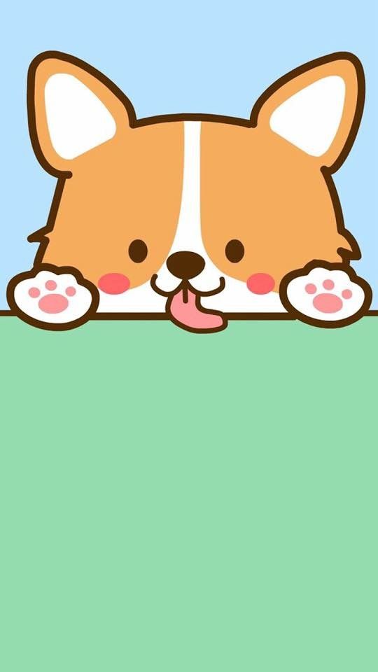 Kawaii Cute Dog Wallpaper Cartoon - 540x960 Wallpaper 