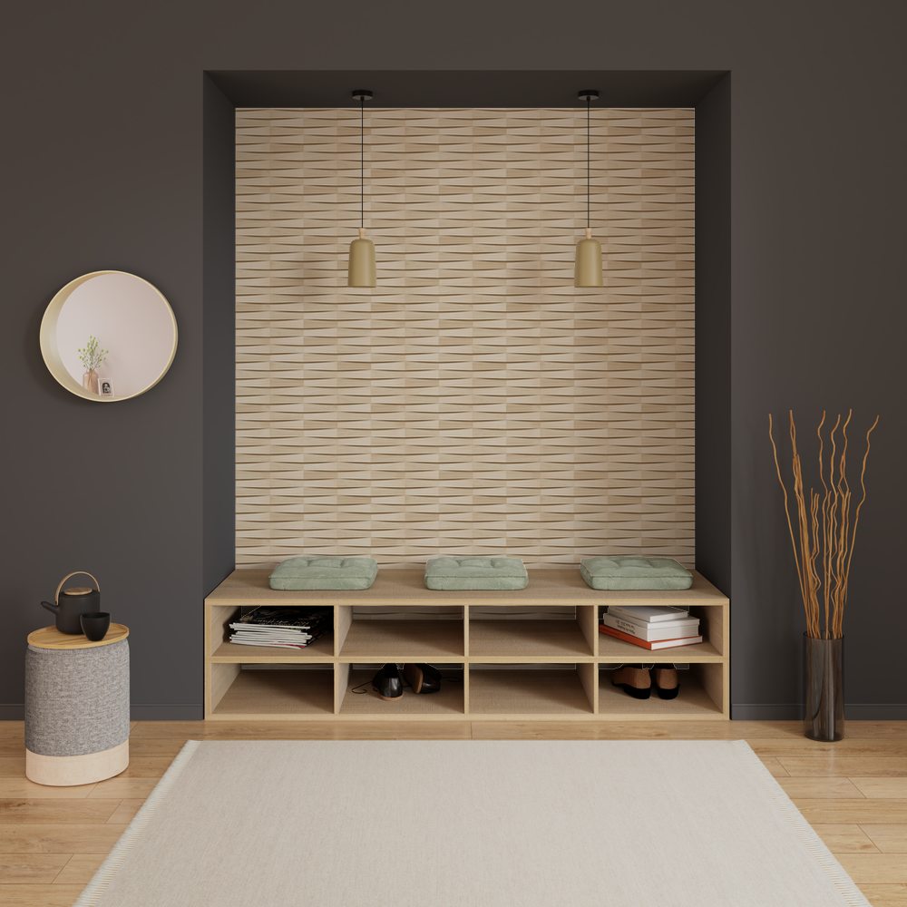 Non-woven Wallpaper Yoko Colour Beige - Papier Peint Yoko - HD Wallpaper 