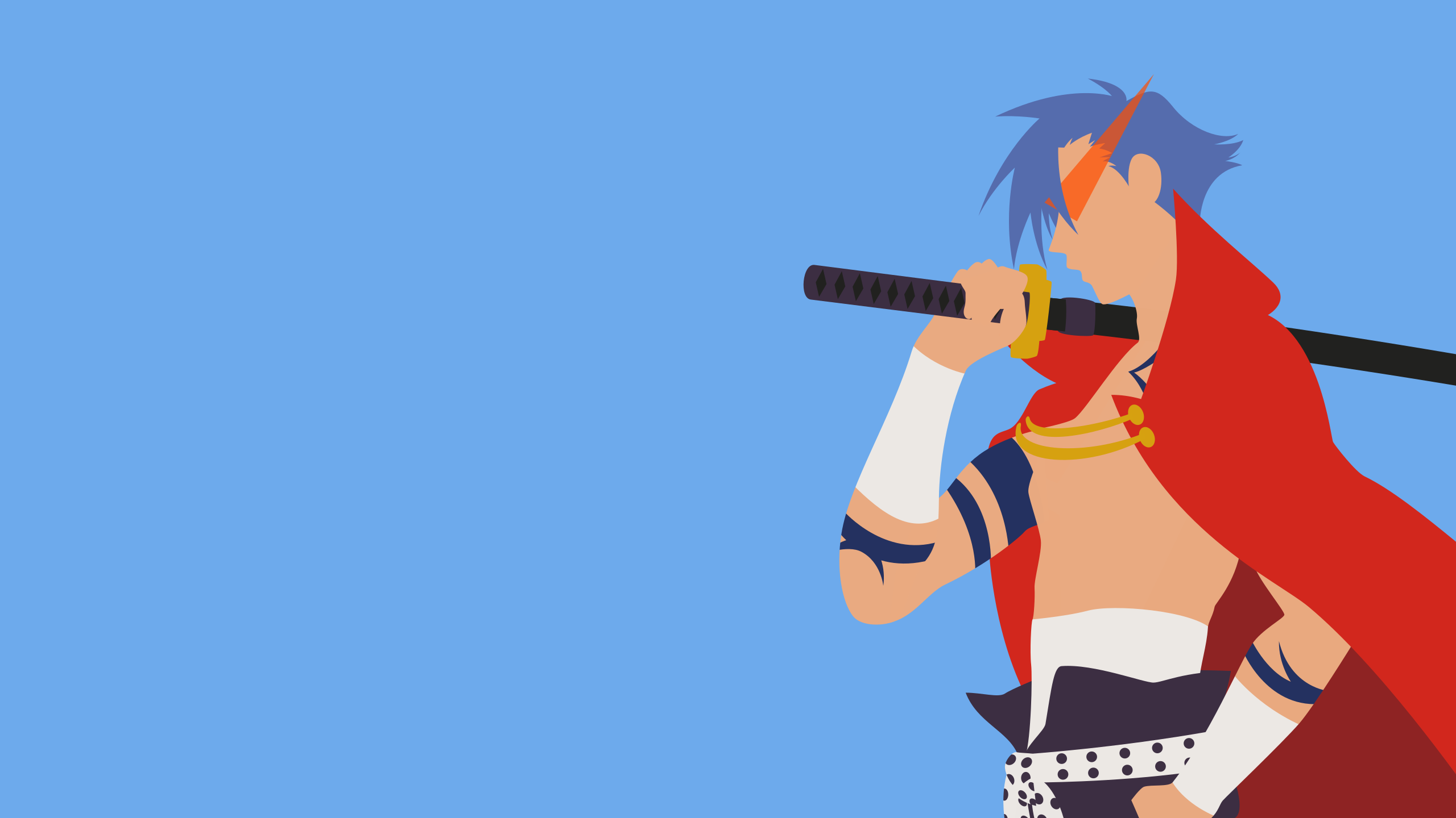 Kamina Minimalist - HD Wallpaper 