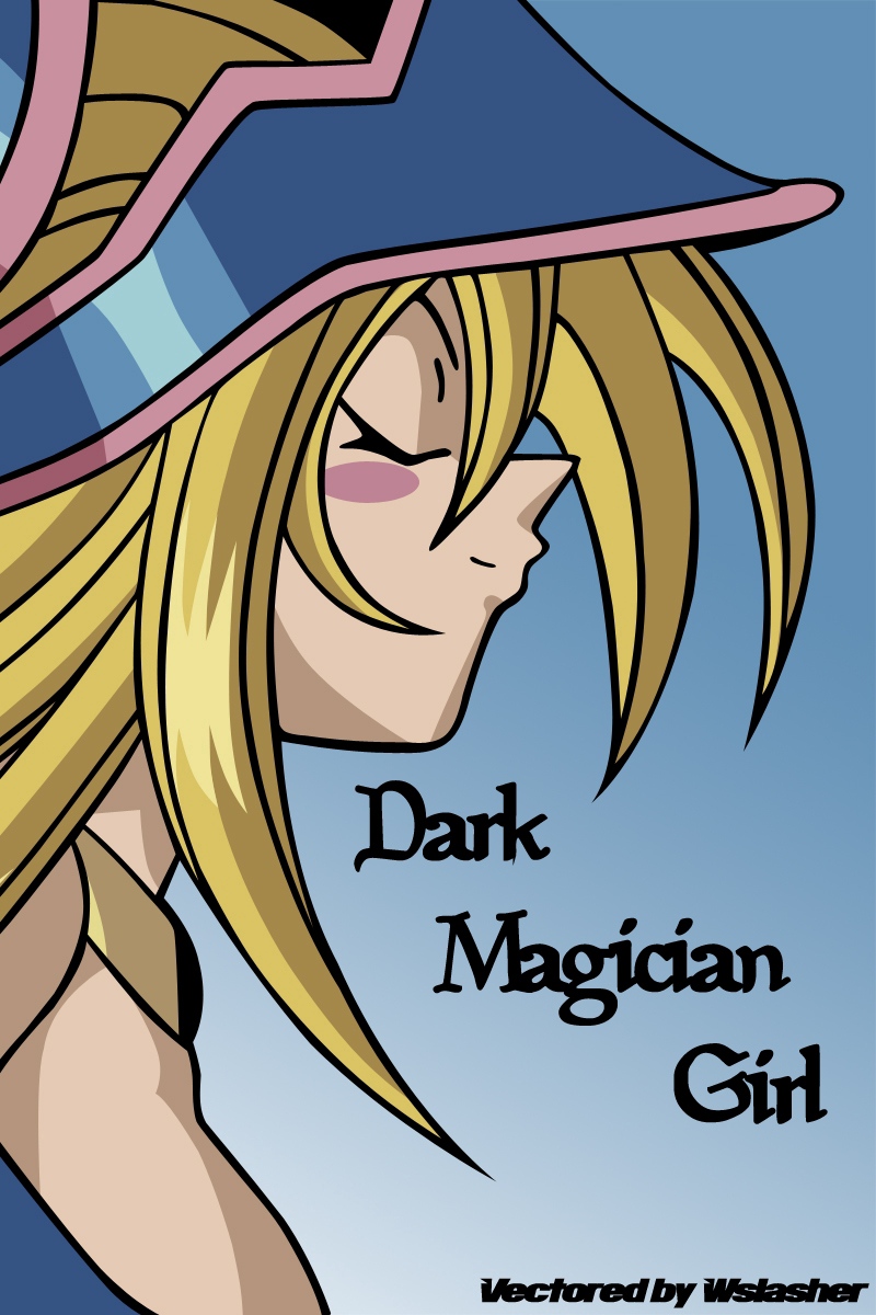 Wallpaper Yu Gi Oh, Dark Magician, Girl, Blonde, Profile - Dark Magician Girl - HD Wallpaper 