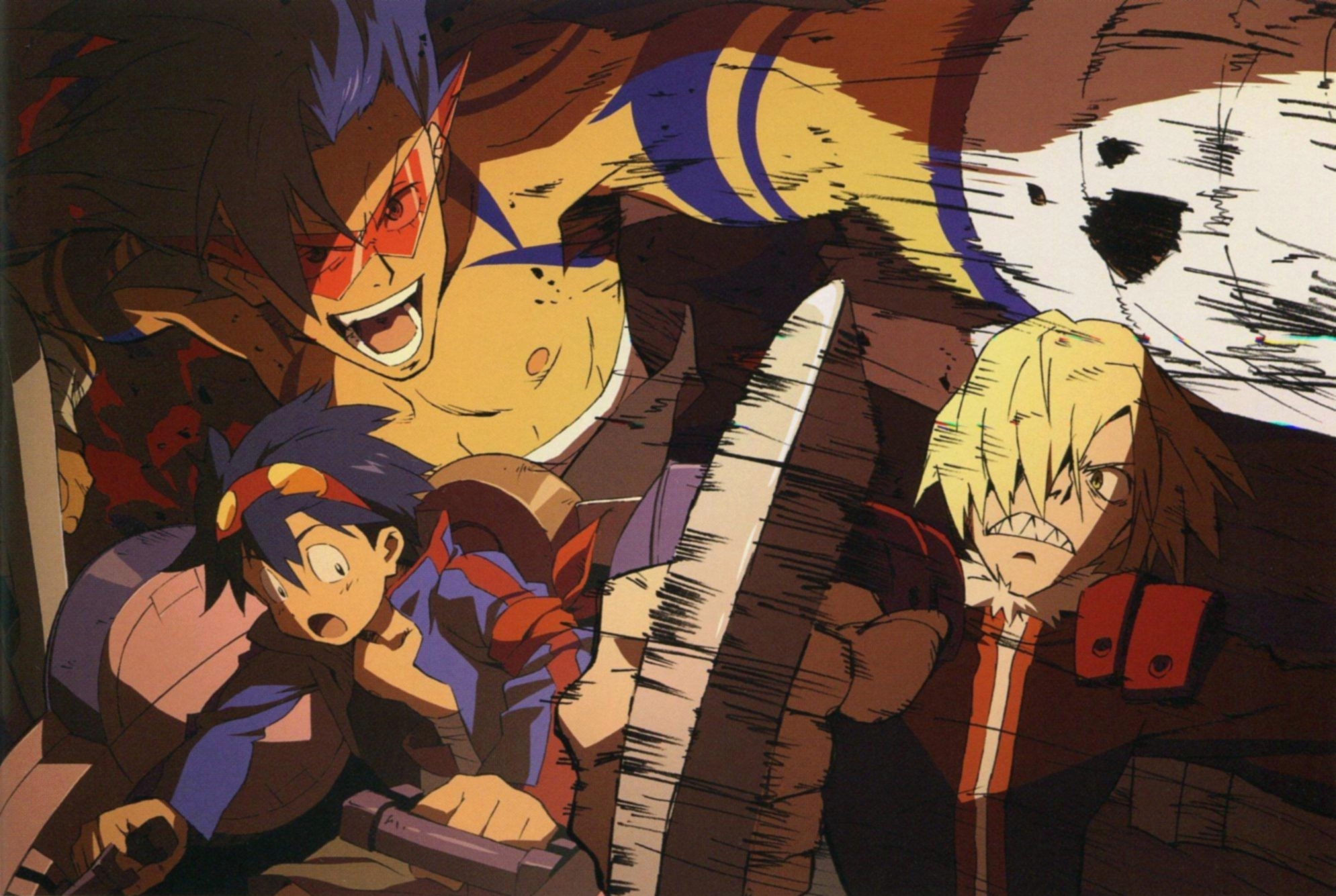 Kamina Tengen Wallpaper - Gurren Lagann Simon - HD Wallpaper 