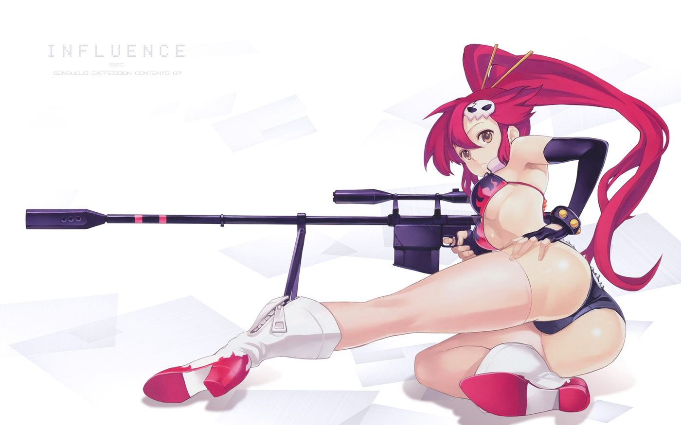 Ass Bikini Top Gun Nagi Ryou S - Yoko Littner From Gurren Lagann - HD Wallpaper 