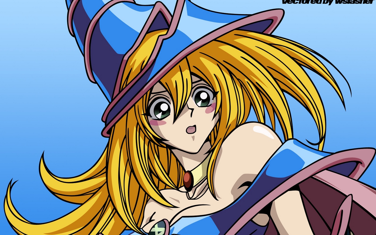 Wallpaper Vector Art Yugioh, Girl, Witch, Hat - Yu Gi Oh Witch - HD Wallpaper 