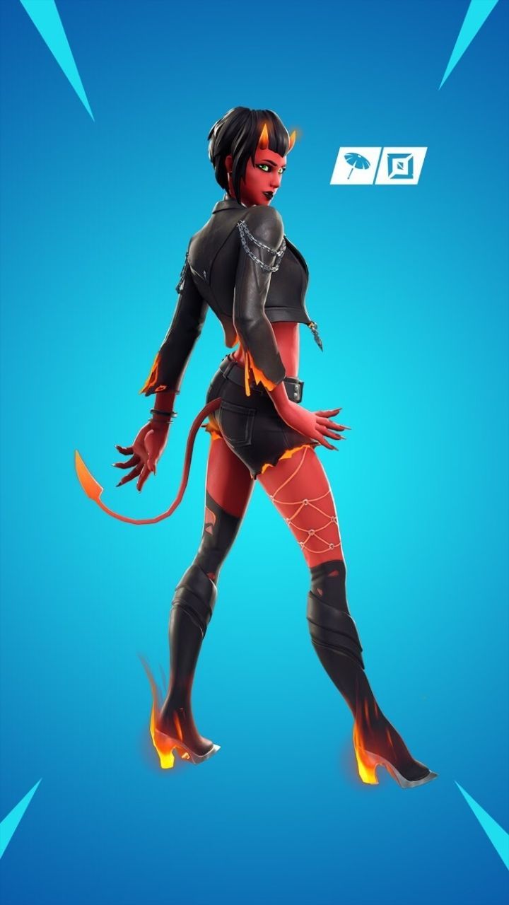 Fortnite Demon Girl Skin - HD Wallpaper 