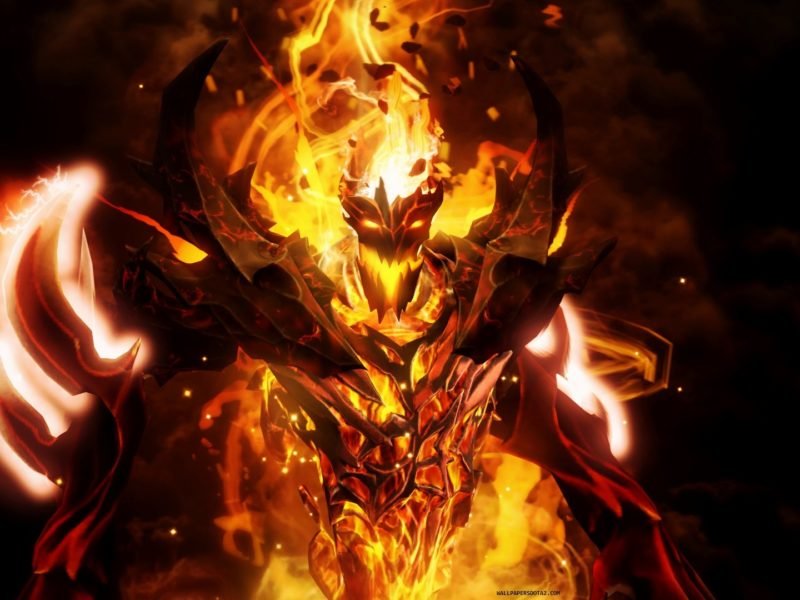 Shadow Fiend Wallpaper Hd Awesome Luxury Elegant Beautiful - Never More Dota 2 - HD Wallpaper 