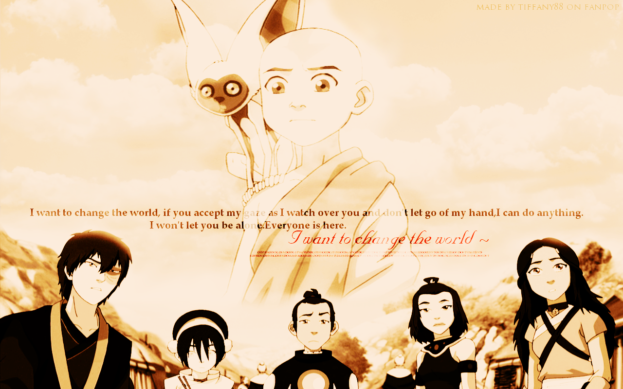 I Want To Change The World - Avatar The Last Airbender Wallpaper Computer - HD Wallpaper 