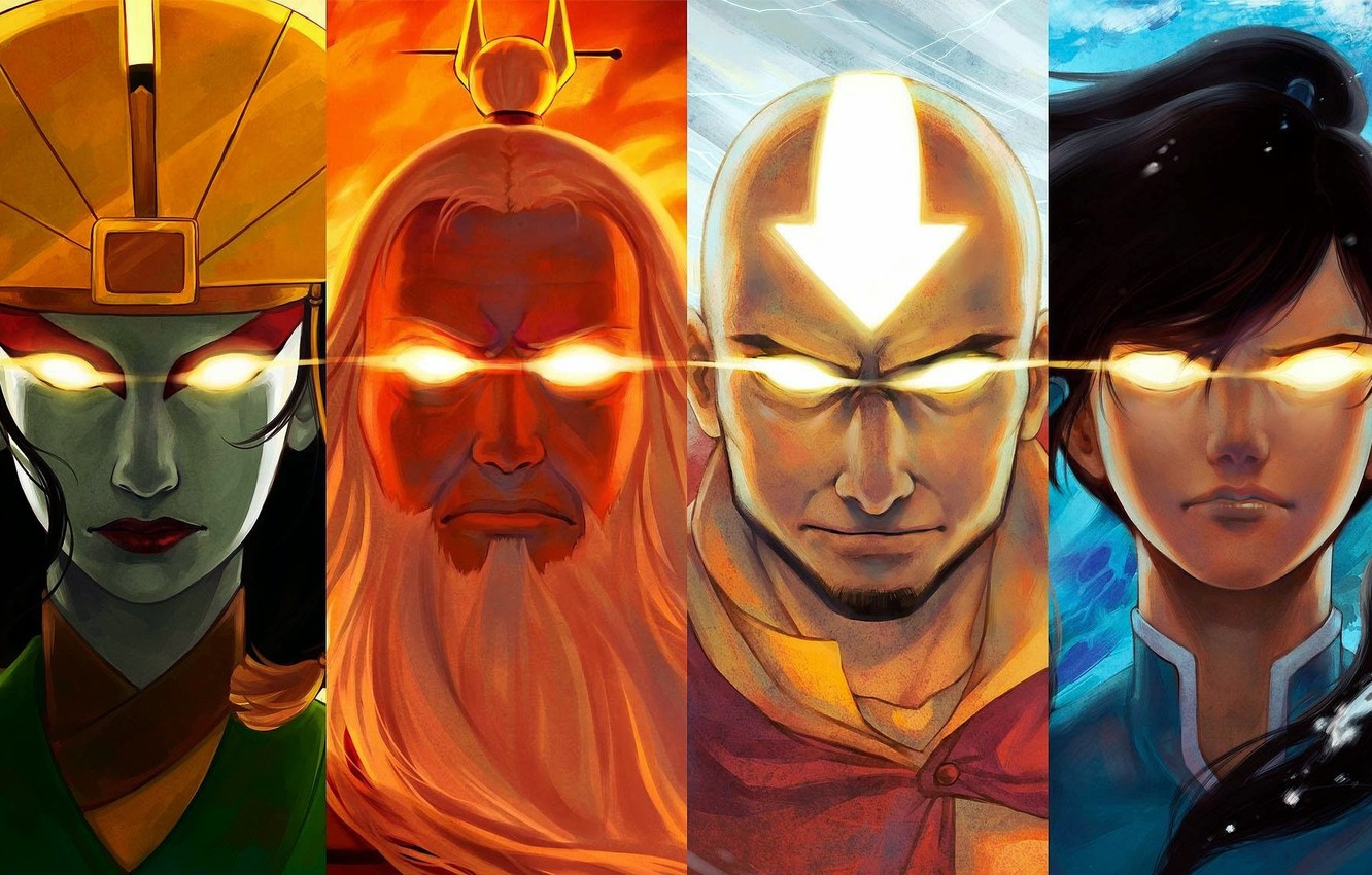 Photo Wallpaper Eyes, Water, Fire, Earth, The Air, Avatar Kyoshi