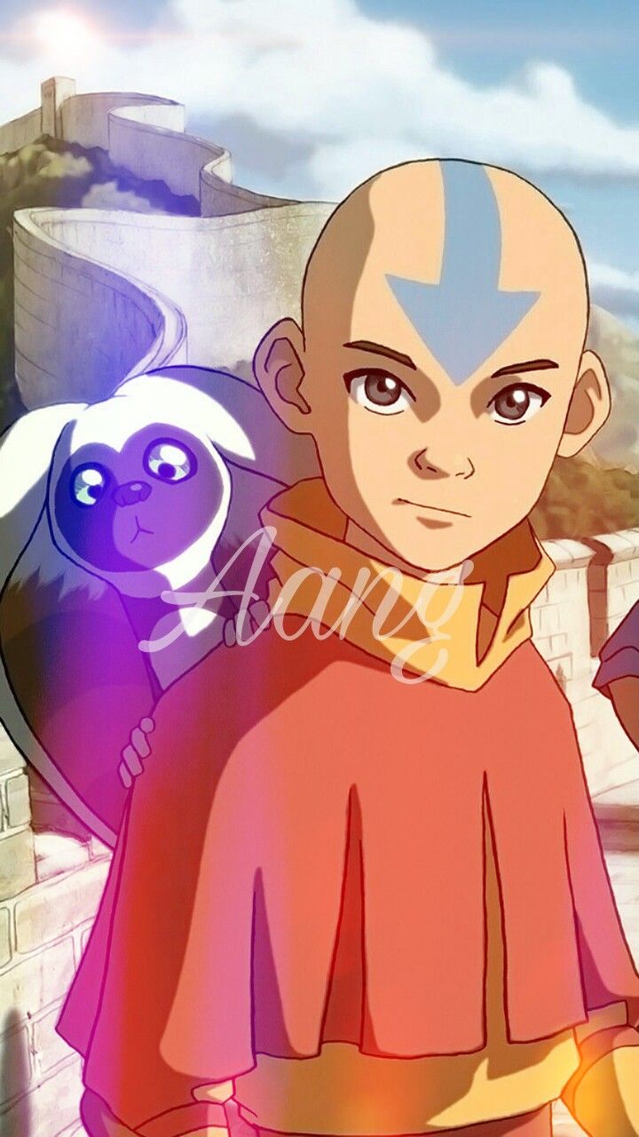 #aang #momo #thelastairbender #wallpaper #katara #airbender - Avatar The Last Airbender - HD Wallpaper 